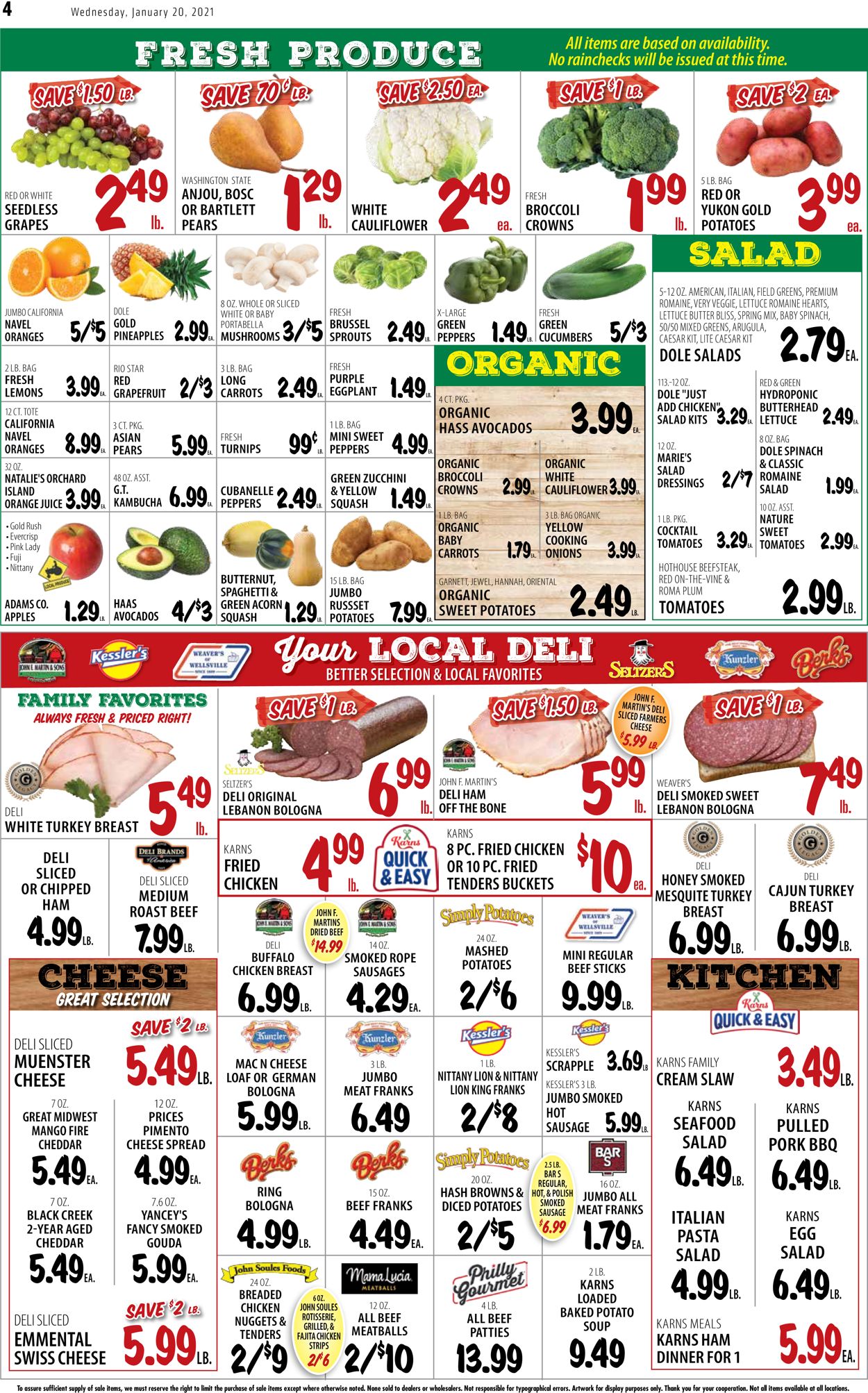 Karns Quality Foods Weekly Ad Circular - valid 01/19-01/25/2021 (Page 4)