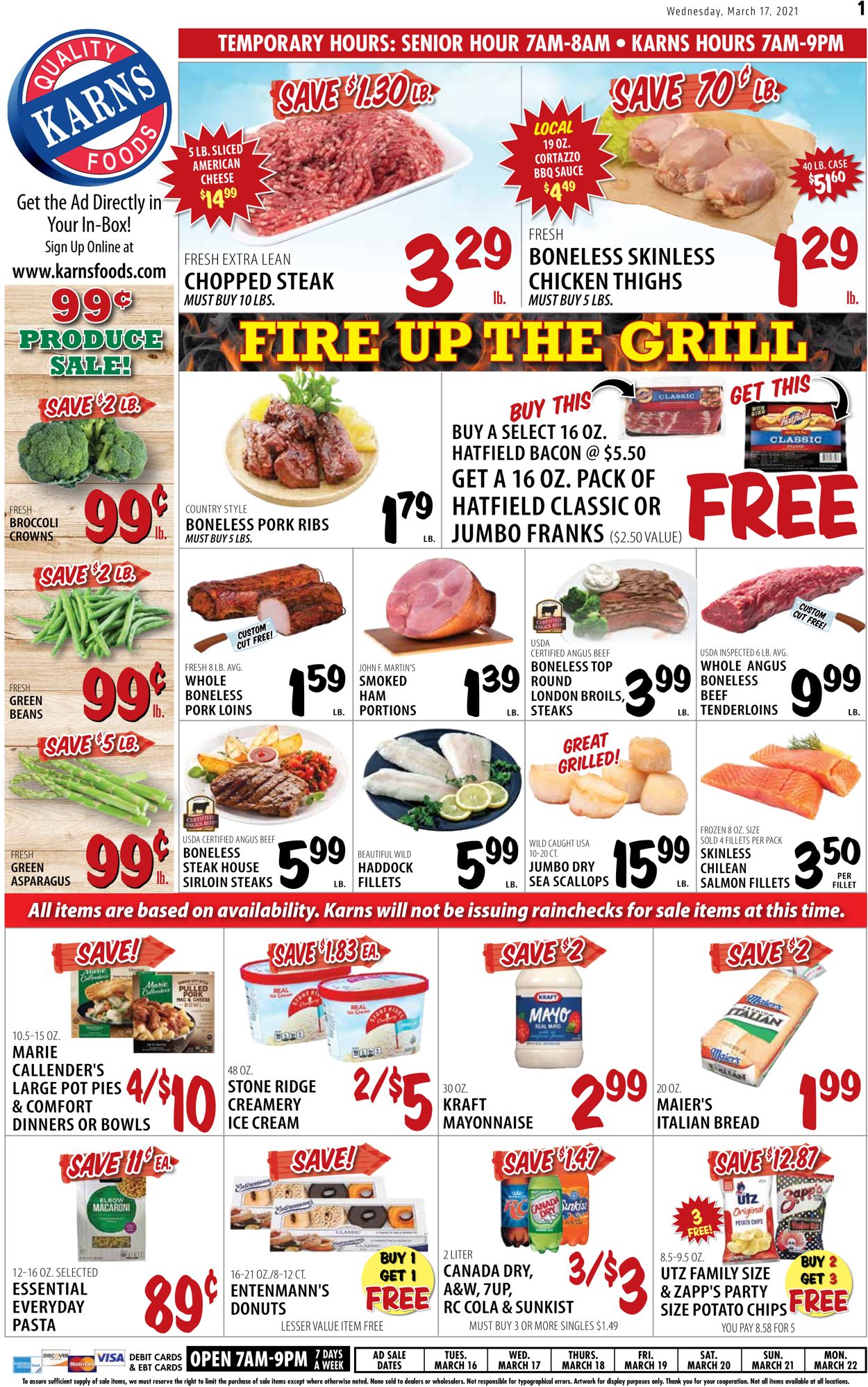 Karns Quality Foods Weekly Ad Circular - valid 03/16-03/22/2021