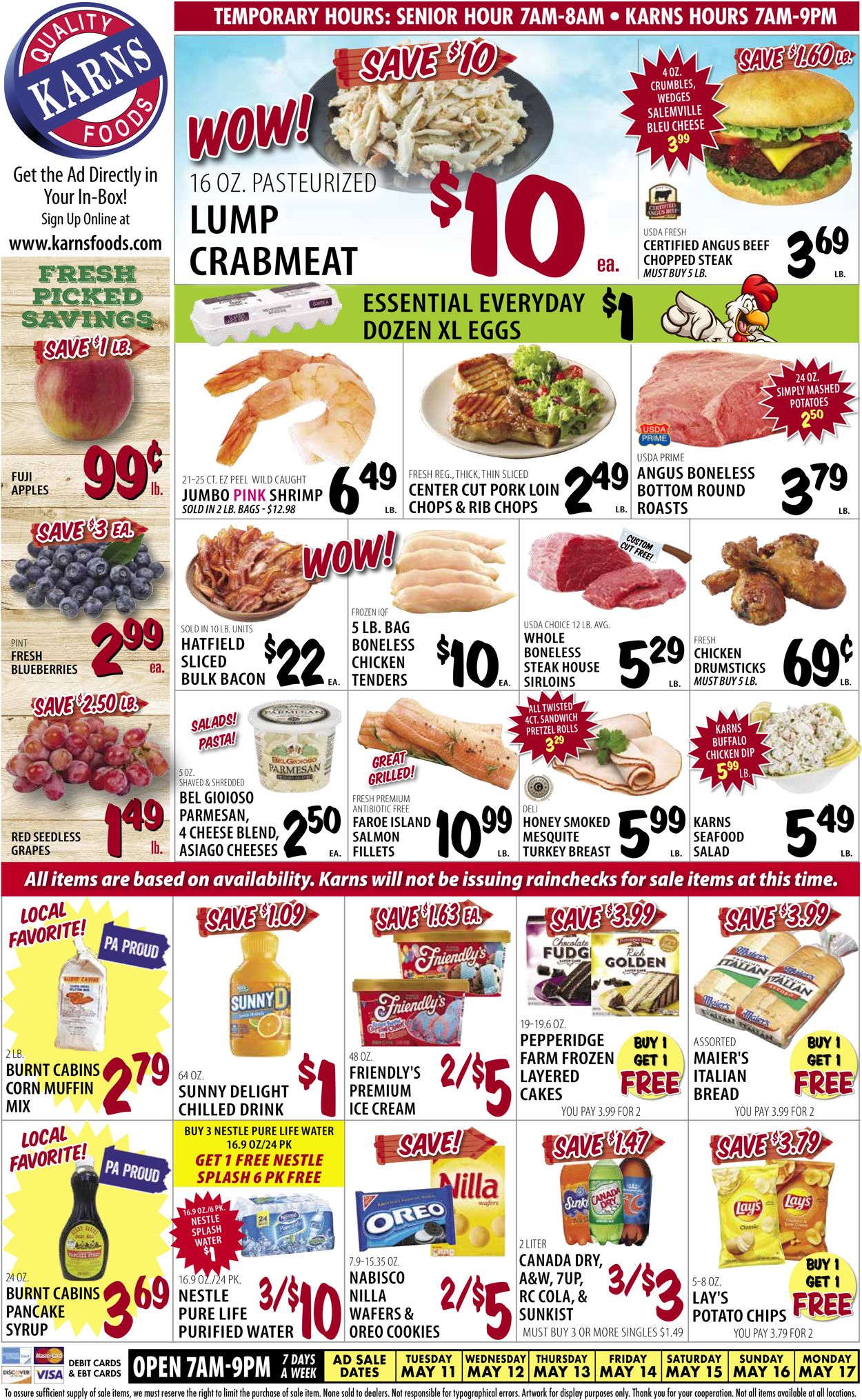 Karns Quality Foods Weekly Ad Circular - valid 05/11-05/17/2021