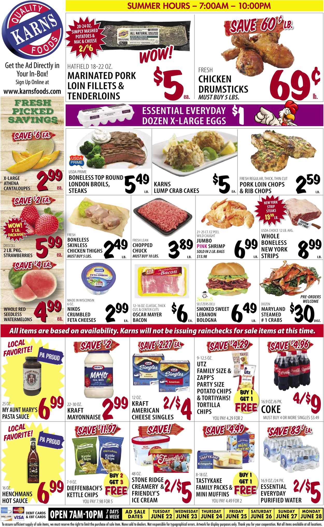 Karns Quality Foods Weekly Ad Circular - valid 06/22-06/28/2021
