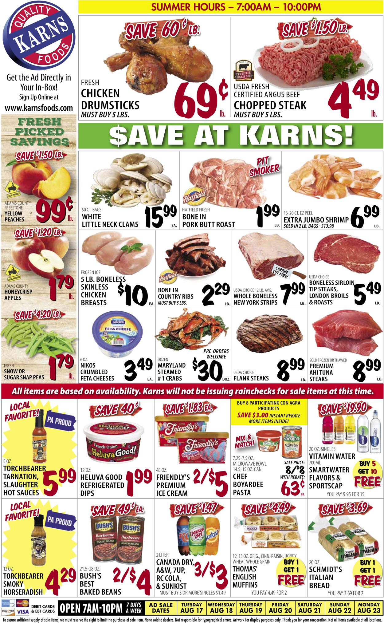 Karns Quality Foods Weekly Ad Circular - valid 08/17-08/23/2021