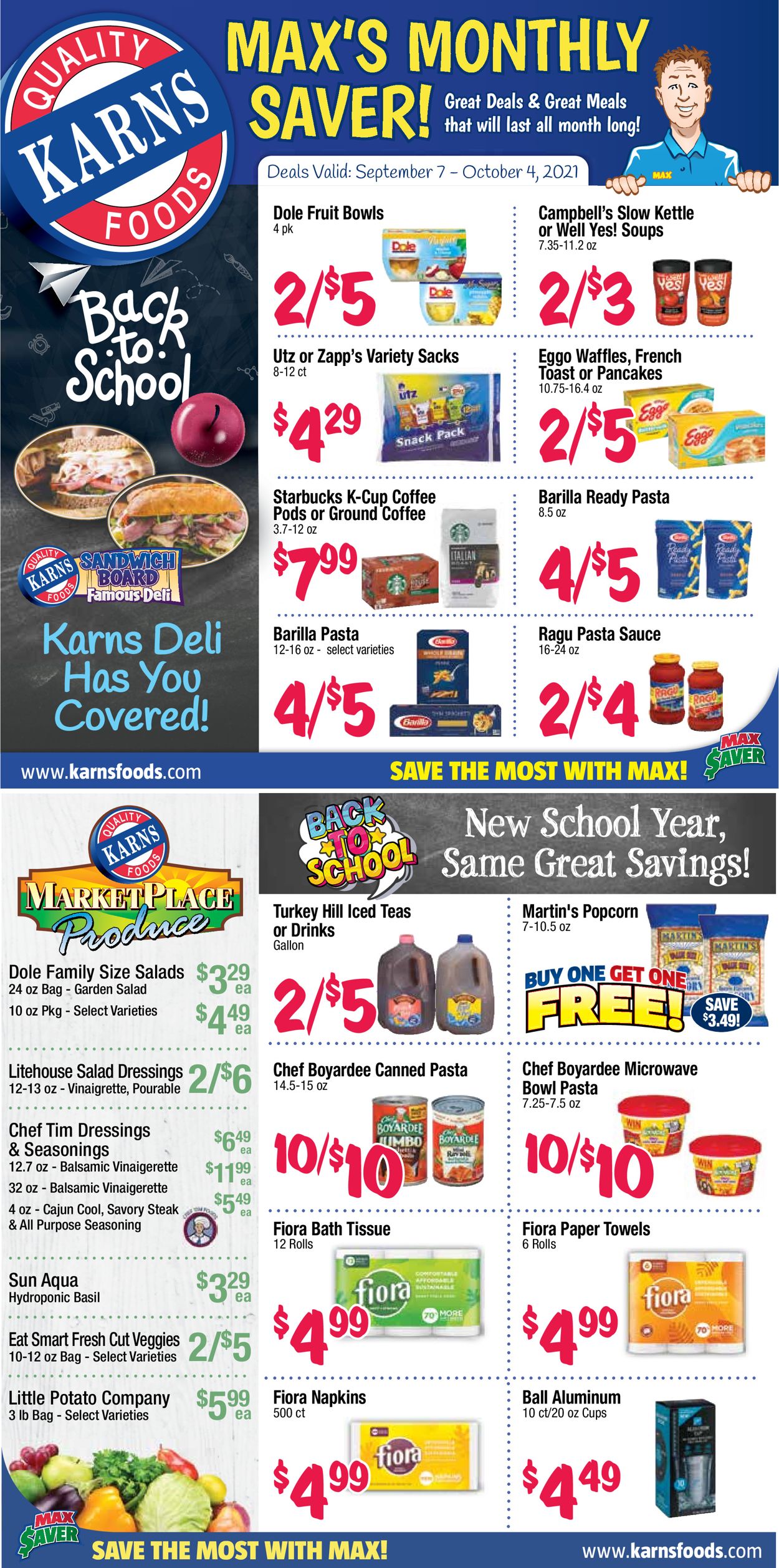 Karns Quality Foods Weekly Ad Circular - valid 09/07-10/04/2021