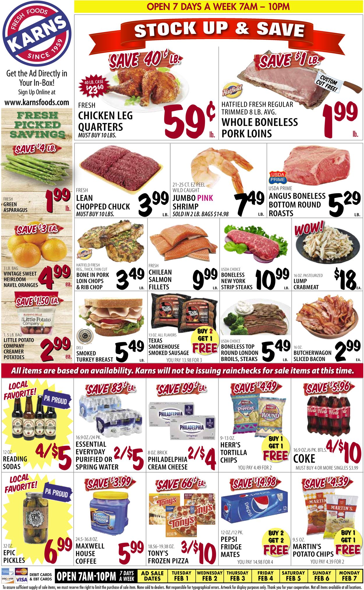 Karns Quality Foods Weekly Ad Circular - valid 02/01-02/07/2022