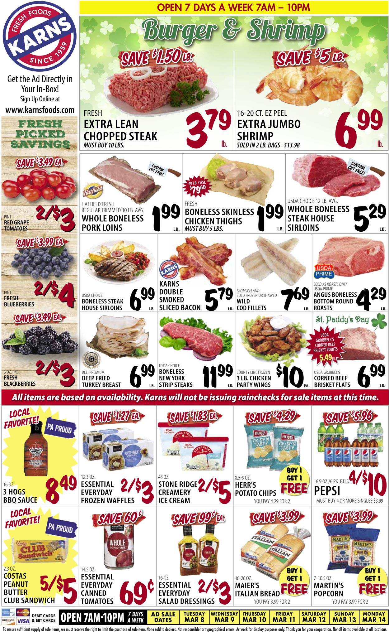 Karns Quality Foods Weekly Ad Circular - valid 03/08-03/14/2022