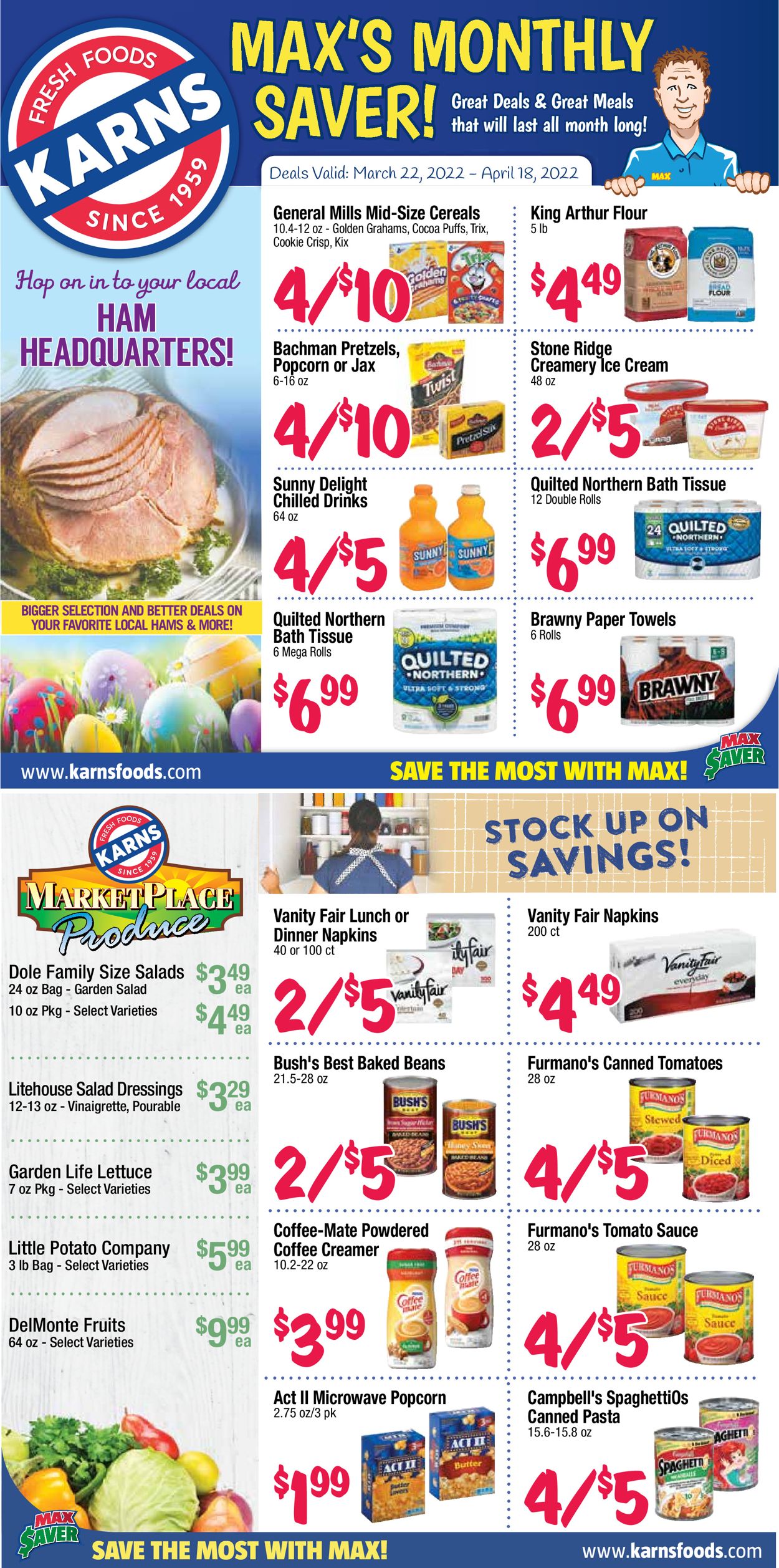 Karns Quality Foods Weekly Ad Circular - valid 03/22-04/18/2022
