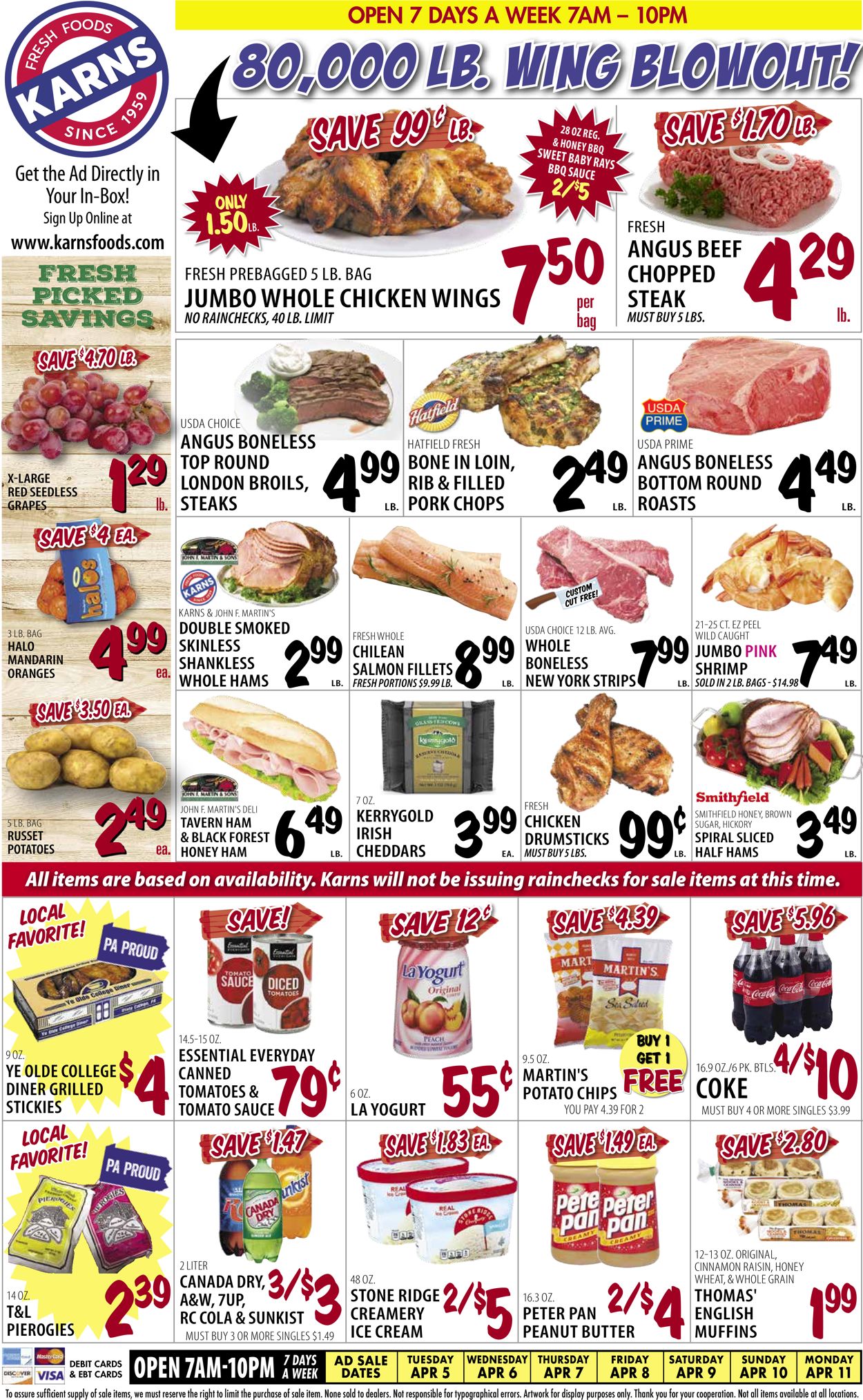 Karns Quality Foods Weekly Ad Circular - valid 04/05-04/11/2022