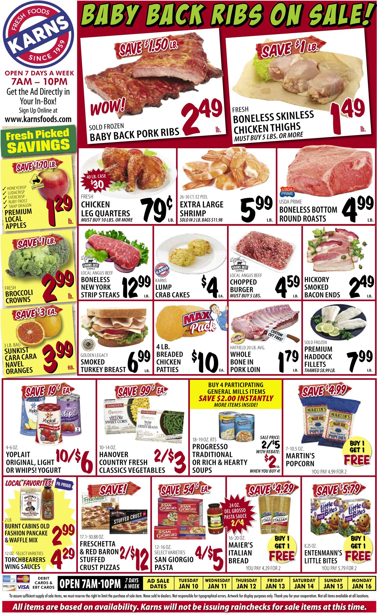 Karns Quality Foods Weekly Ad Circular - valid 01/10-01/16/2023