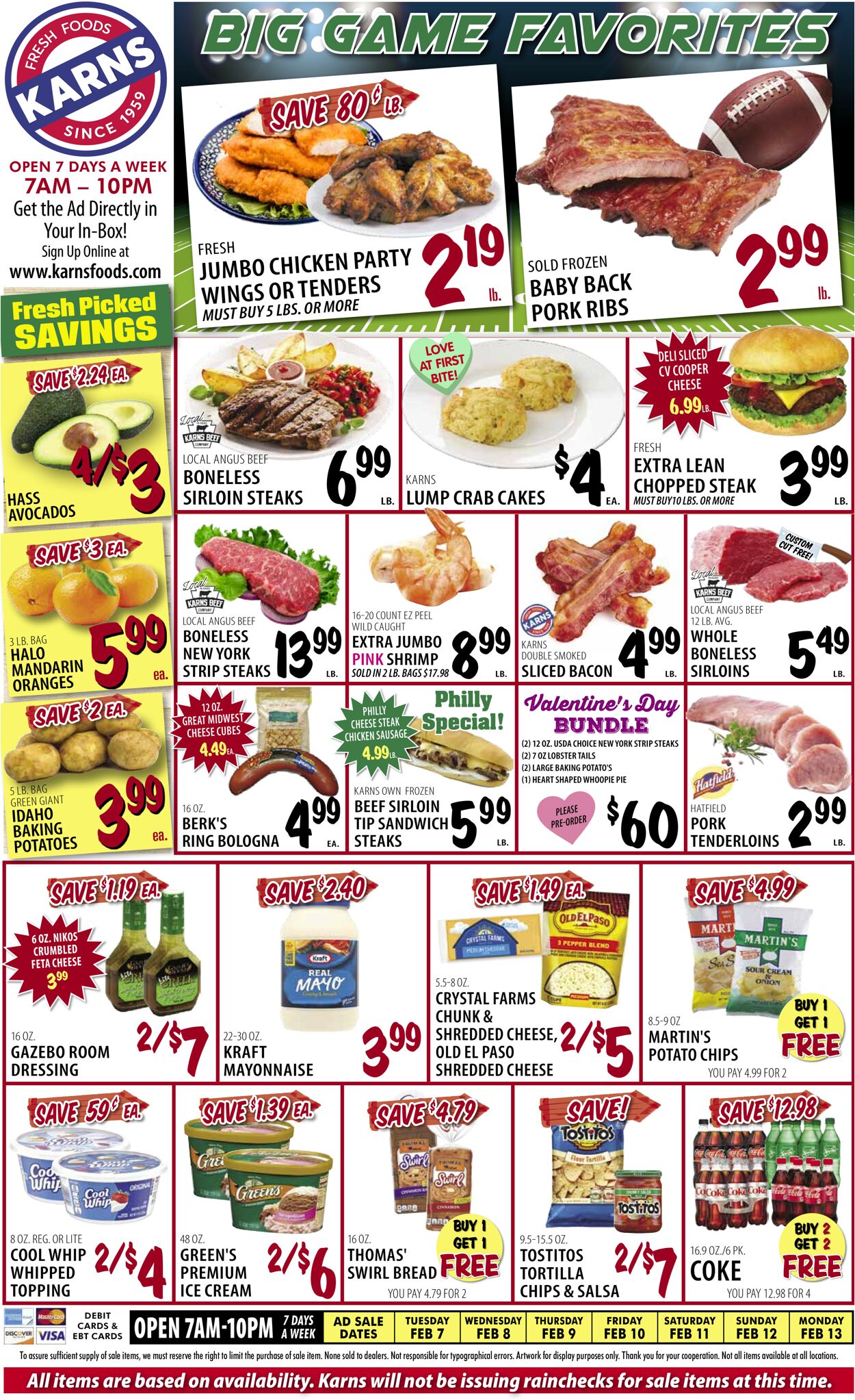 Karns Quality Foods Weekly Ad Circular - valid 02/07-02/13/2023