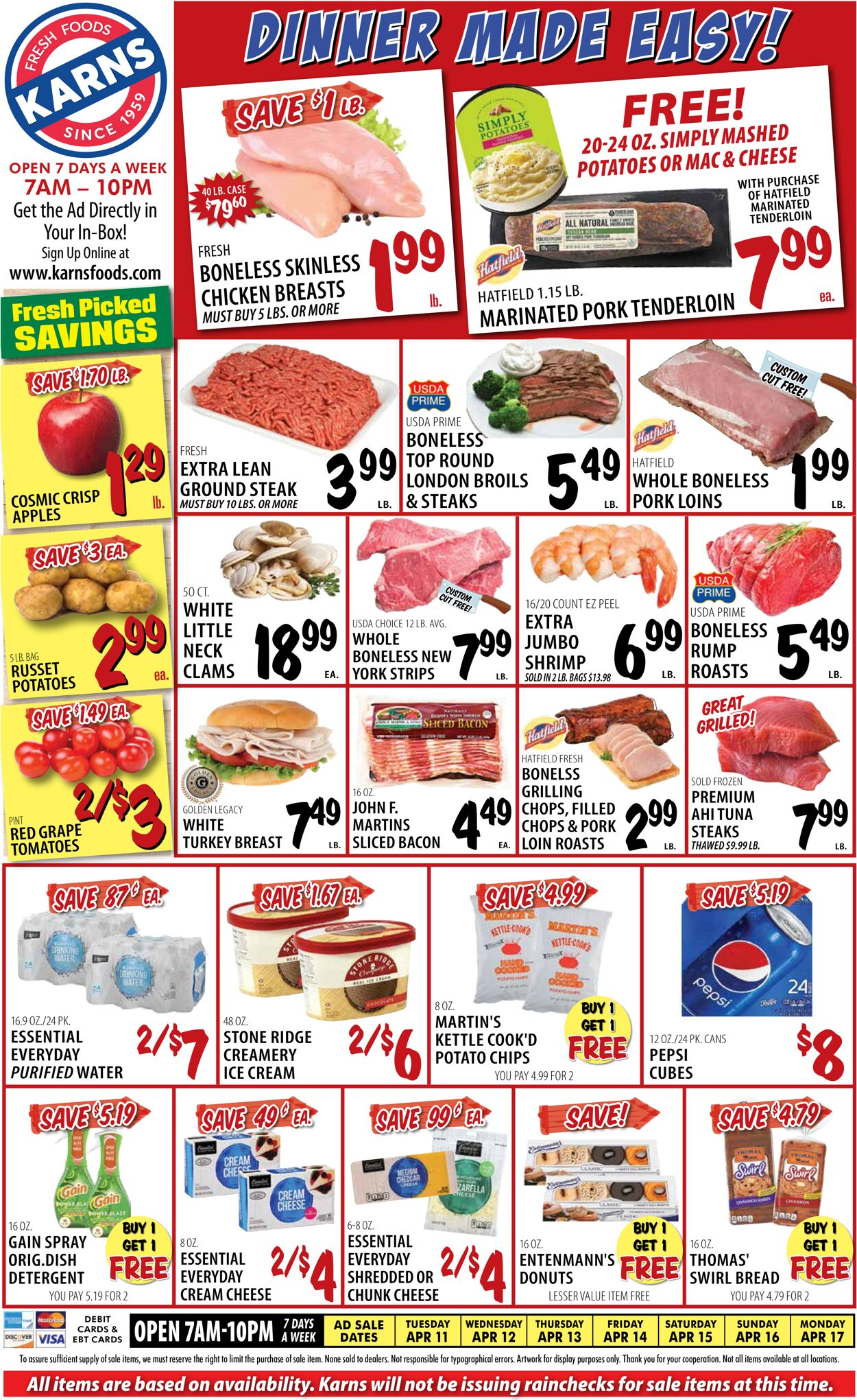 Karns Quality Foods Weekly Ad Circular - valid 04/11-04/17/2023