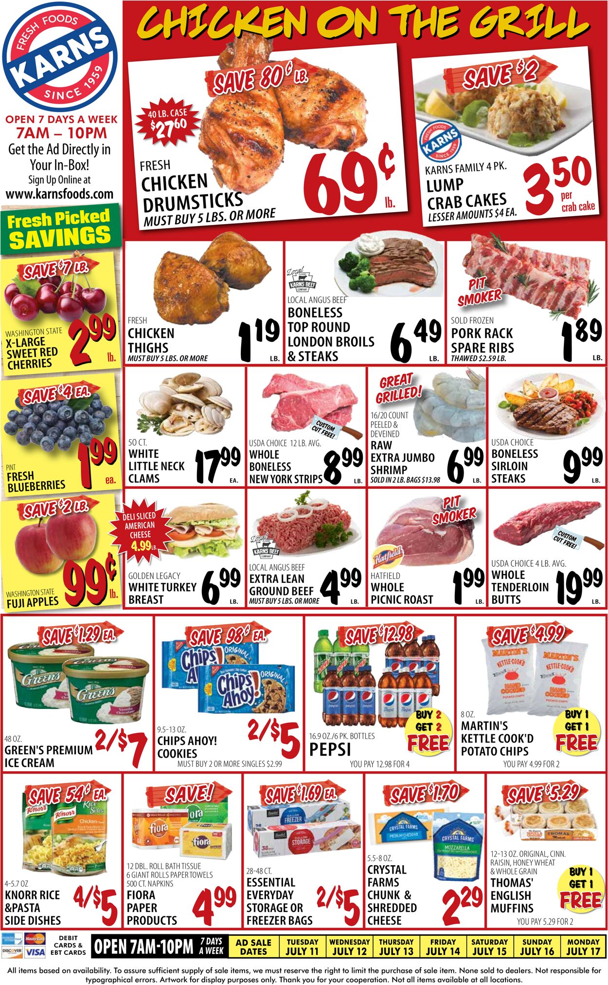 Karns Quality Foods Weekly Ad Circular - valid 07/11-07/17/2023