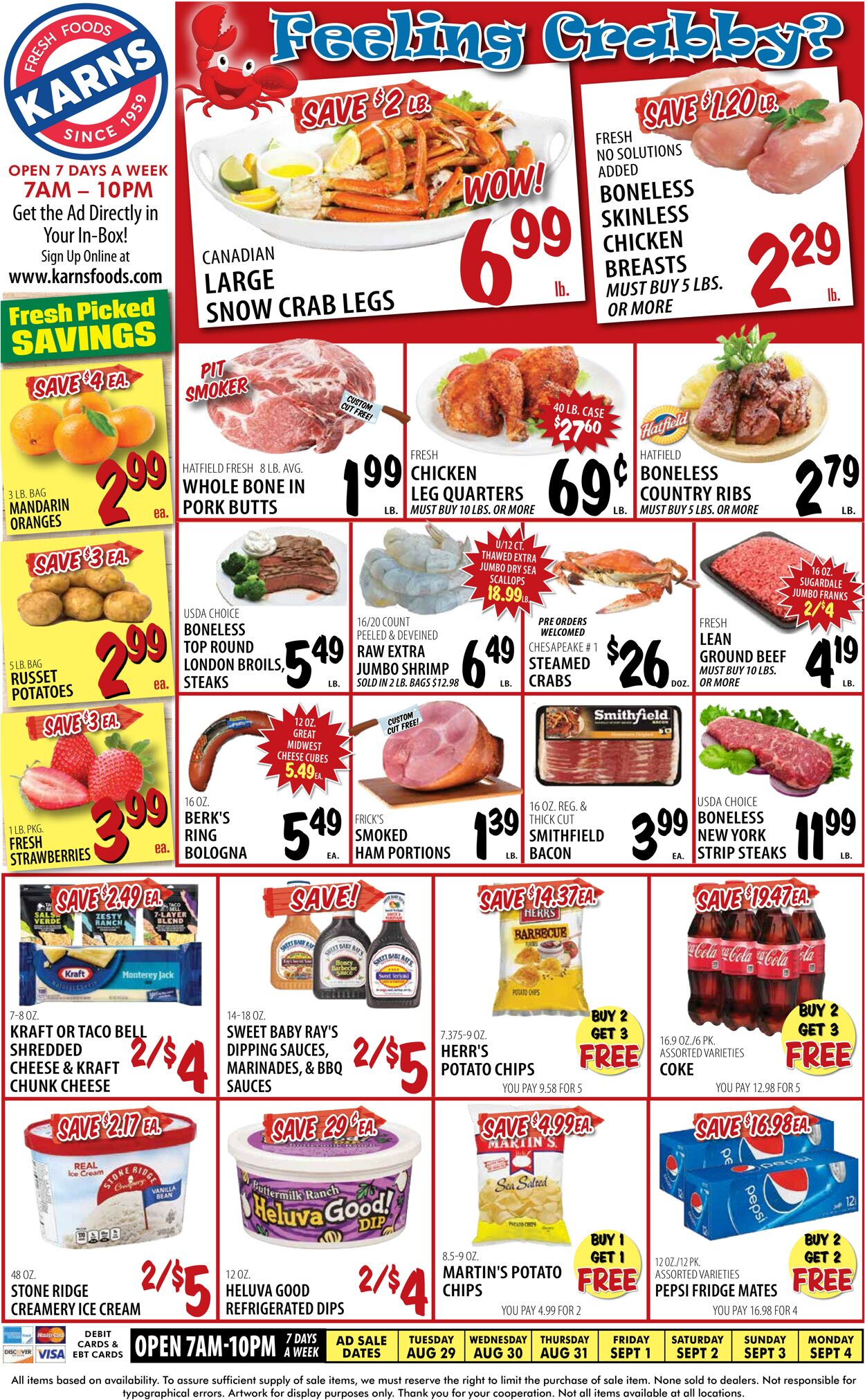 Karns Quality Foods Weekly Ad Circular - valid 08/29-09/04/2023