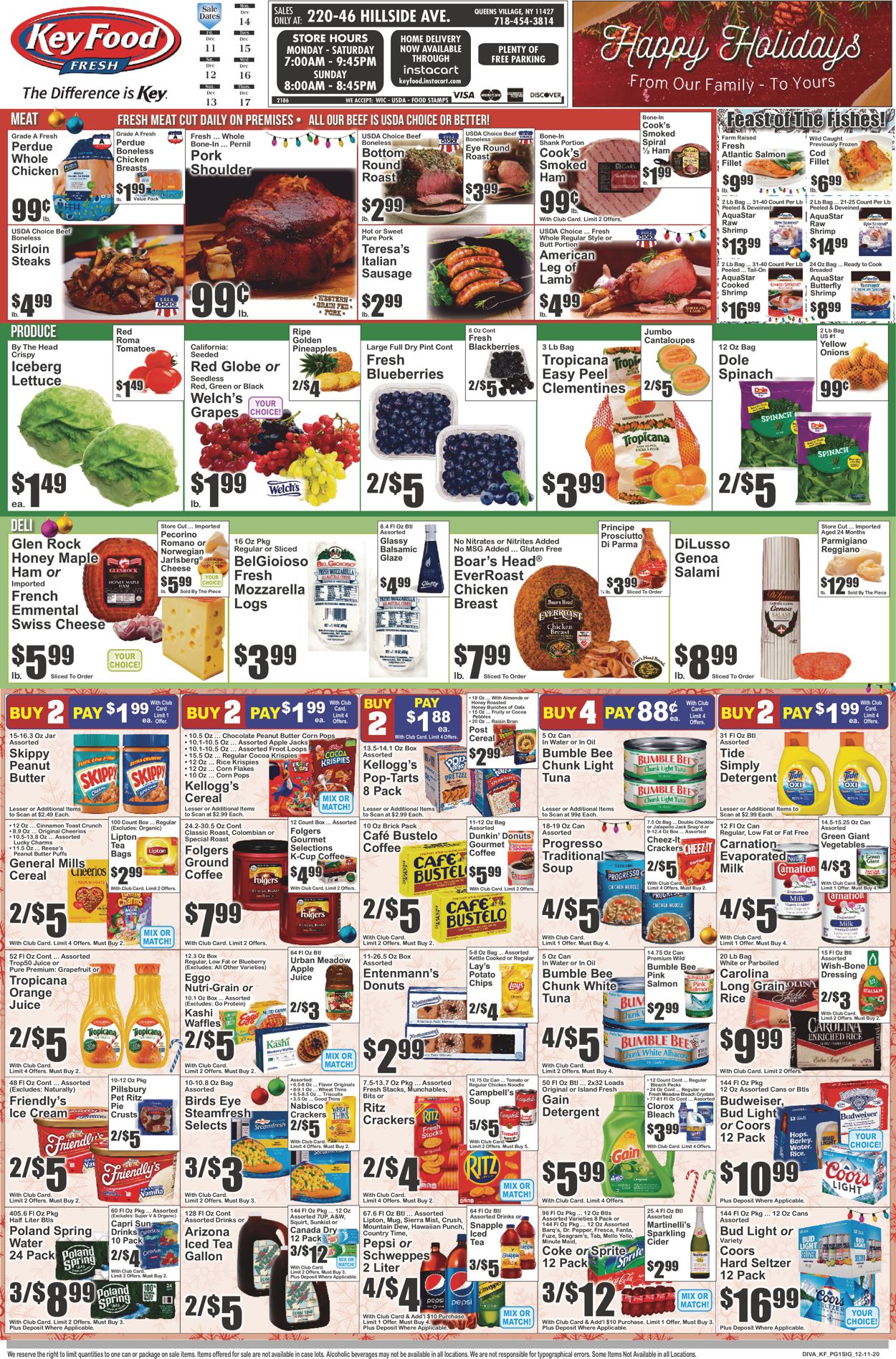 Key Food Weekly Ad Circular - valid 12/11-12/17/2020