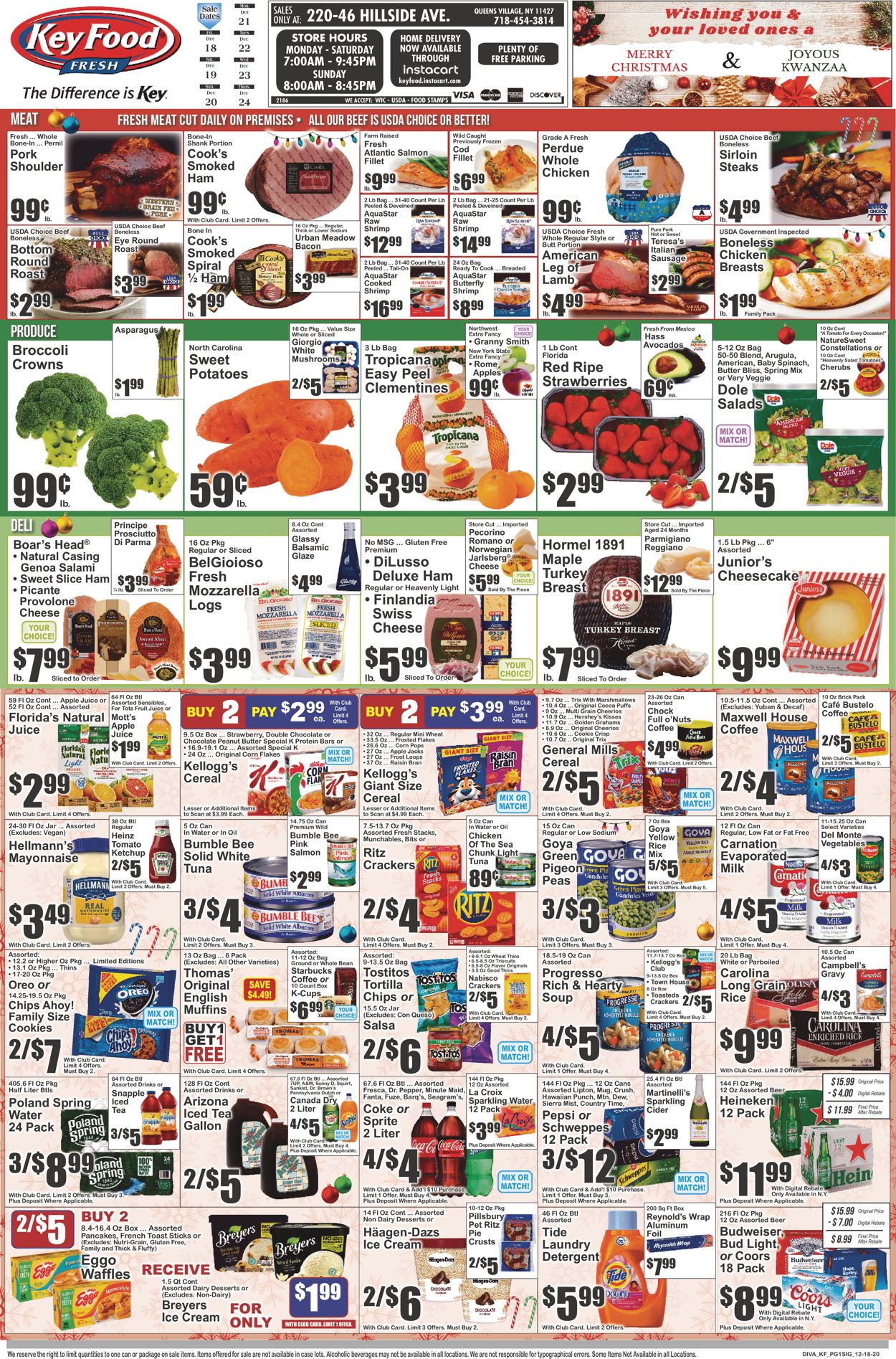 Key Food Weekly Ad Circular - valid 12/18-12/24/2020