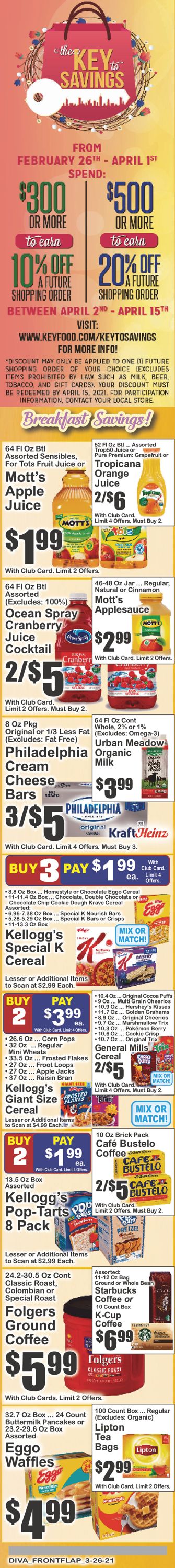 Key Food Weekly Ad Circular - valid 03/26-04/01/2021 (Page 2)