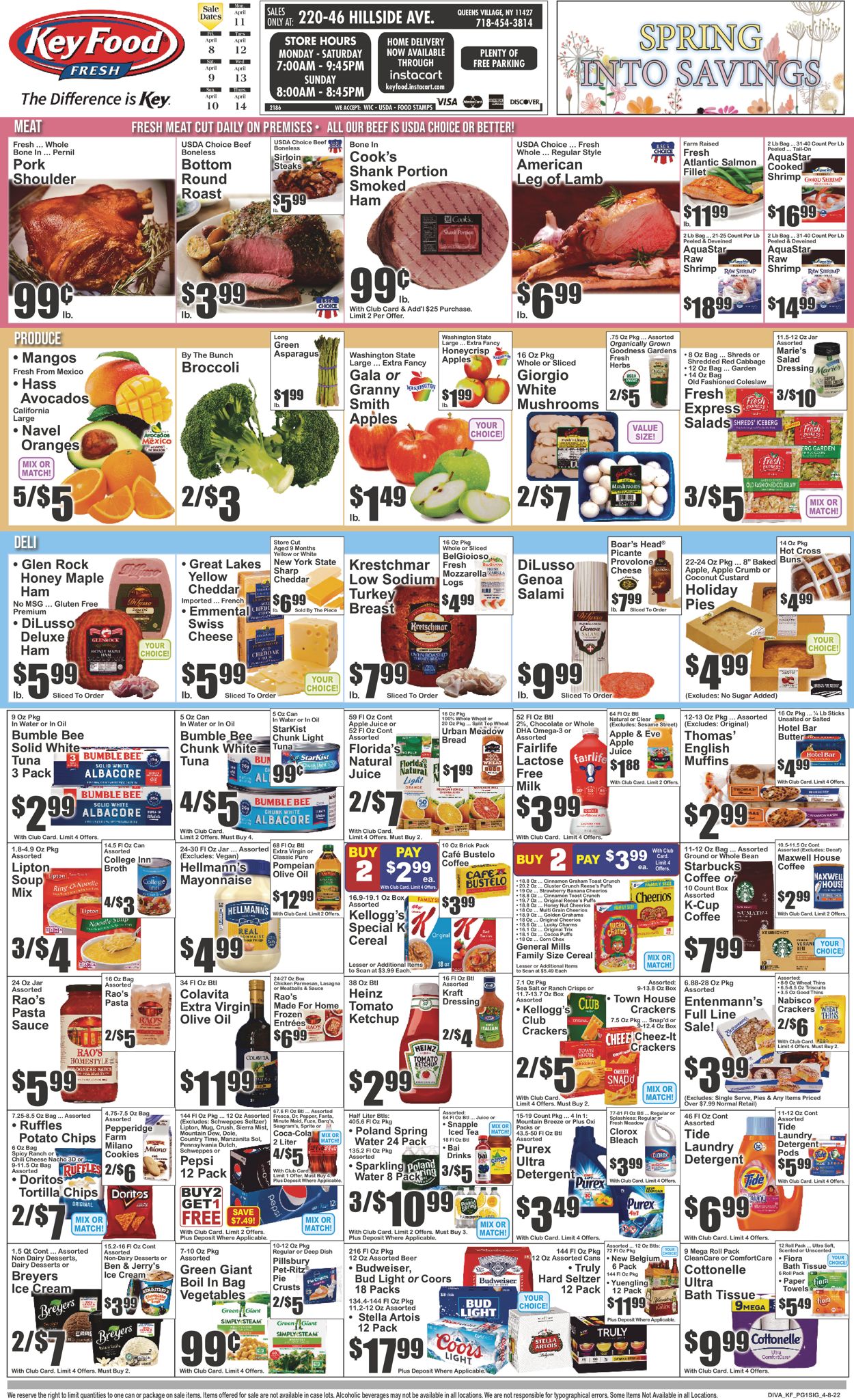 Key Food EASTER 2022 Weekly Ad Circular - valid 04/08-04/14/2022