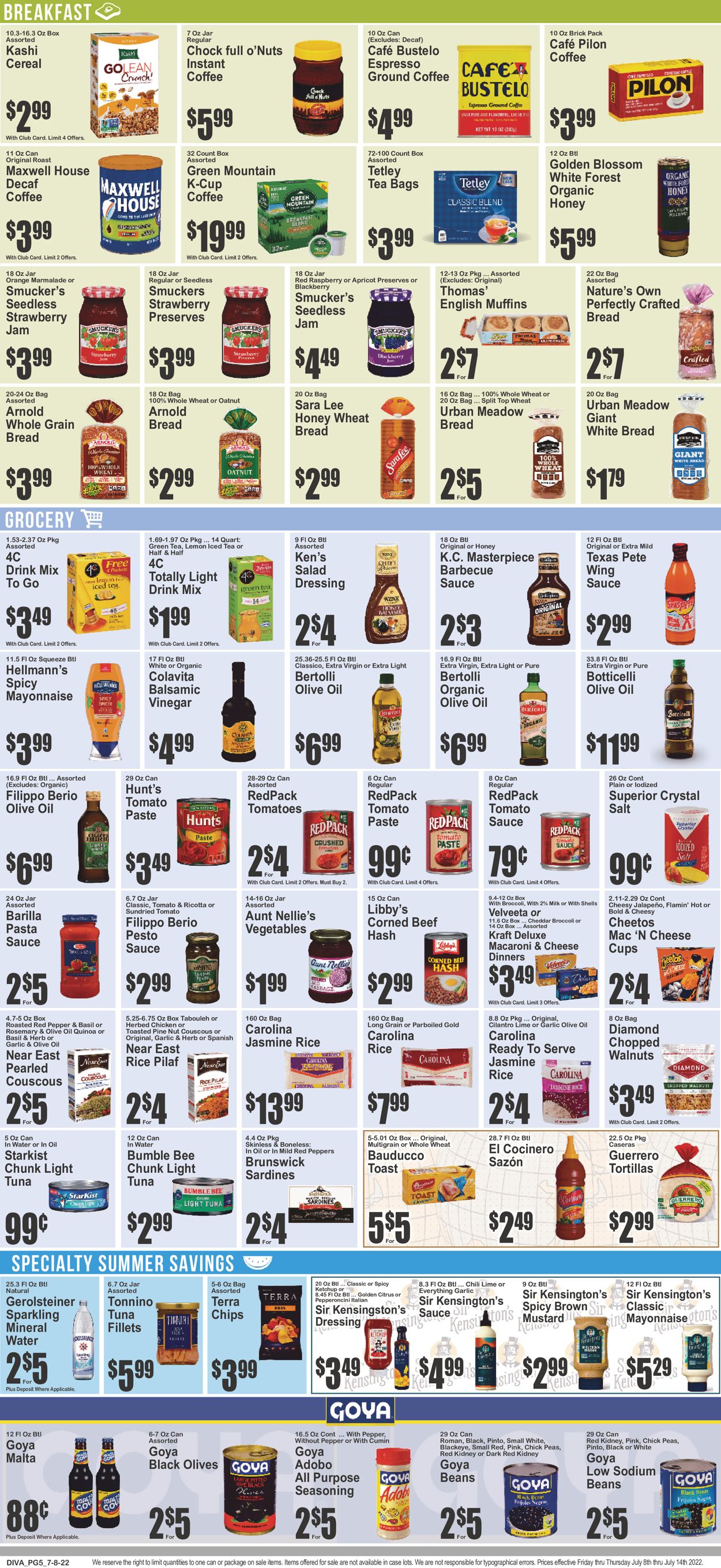 Key Food Weekly Ad Circular - valid 07/08-07/14/2022 (Page 6)