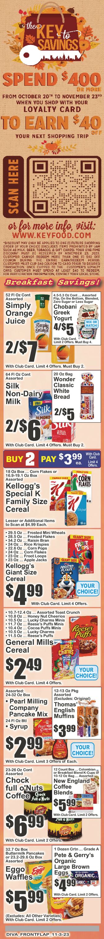 Key Food Weekly Ad Circular - valid 11/03-11/09/2023 (Page 2)