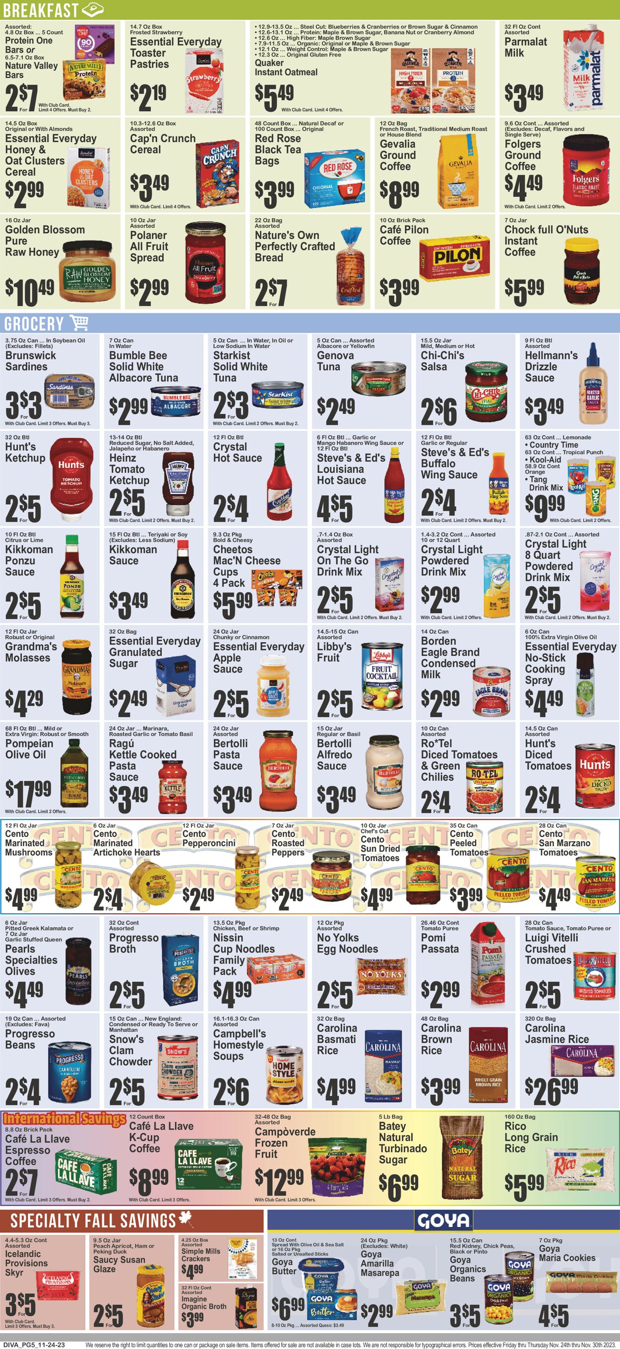 Key Food Weekly Ad Circular - valid 11/24-11/30/2023 (Page 6)