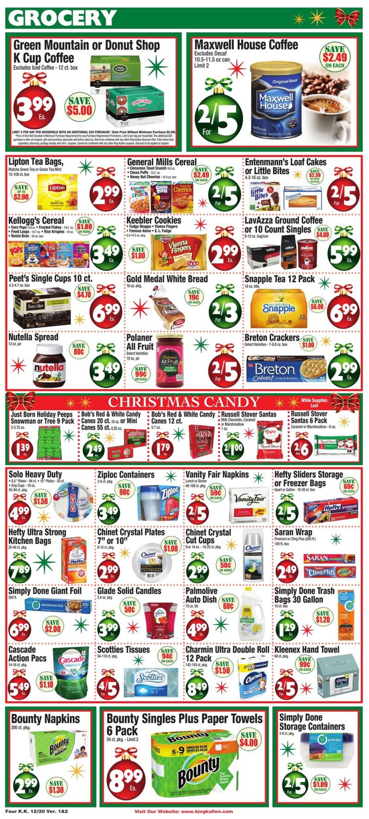 King Kullen - Christmas Ad 2019 Weekly Ad Circular - valid 12/20-12/26/2019 (Page 4)