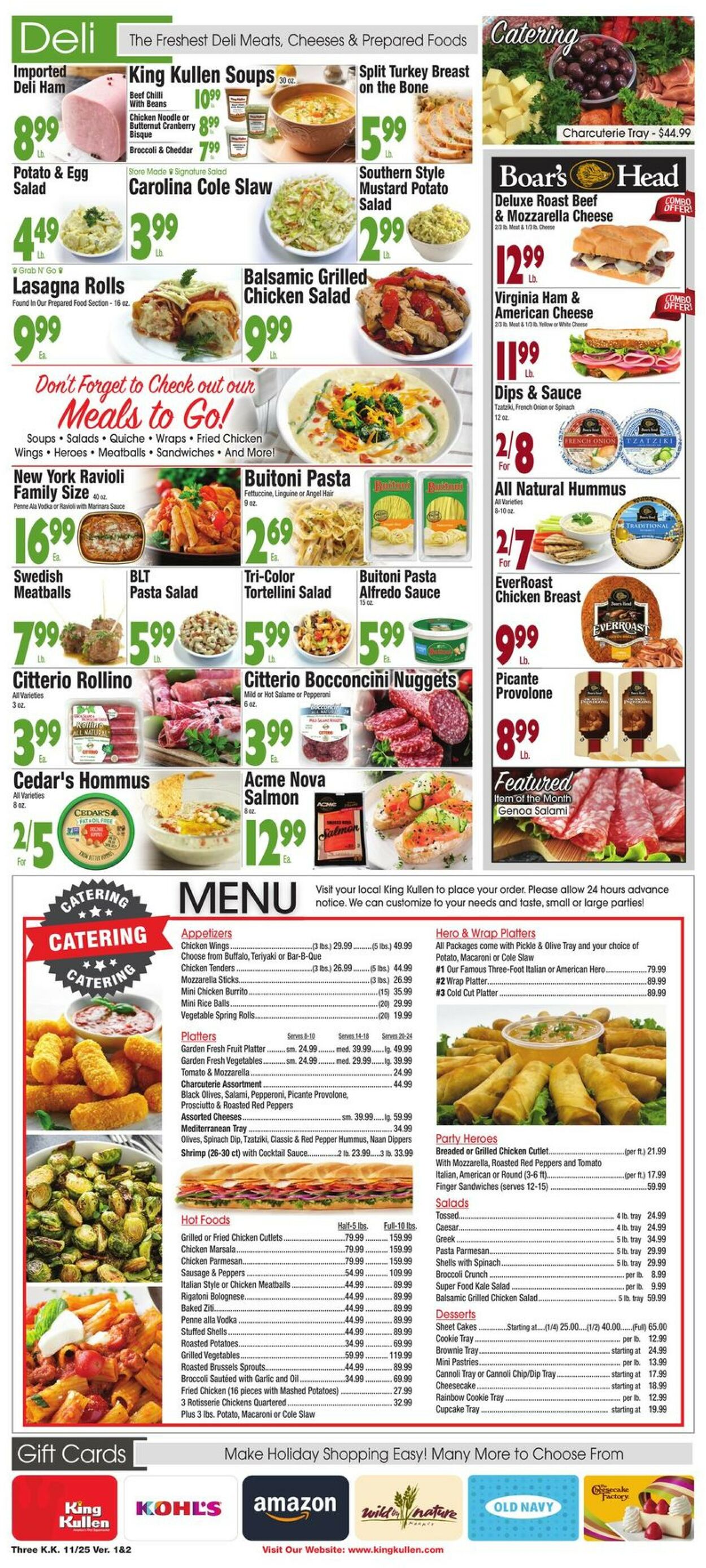 King Kullen Weekly Ad Circular - valid 11/25-12/01/2022 (Page 3)