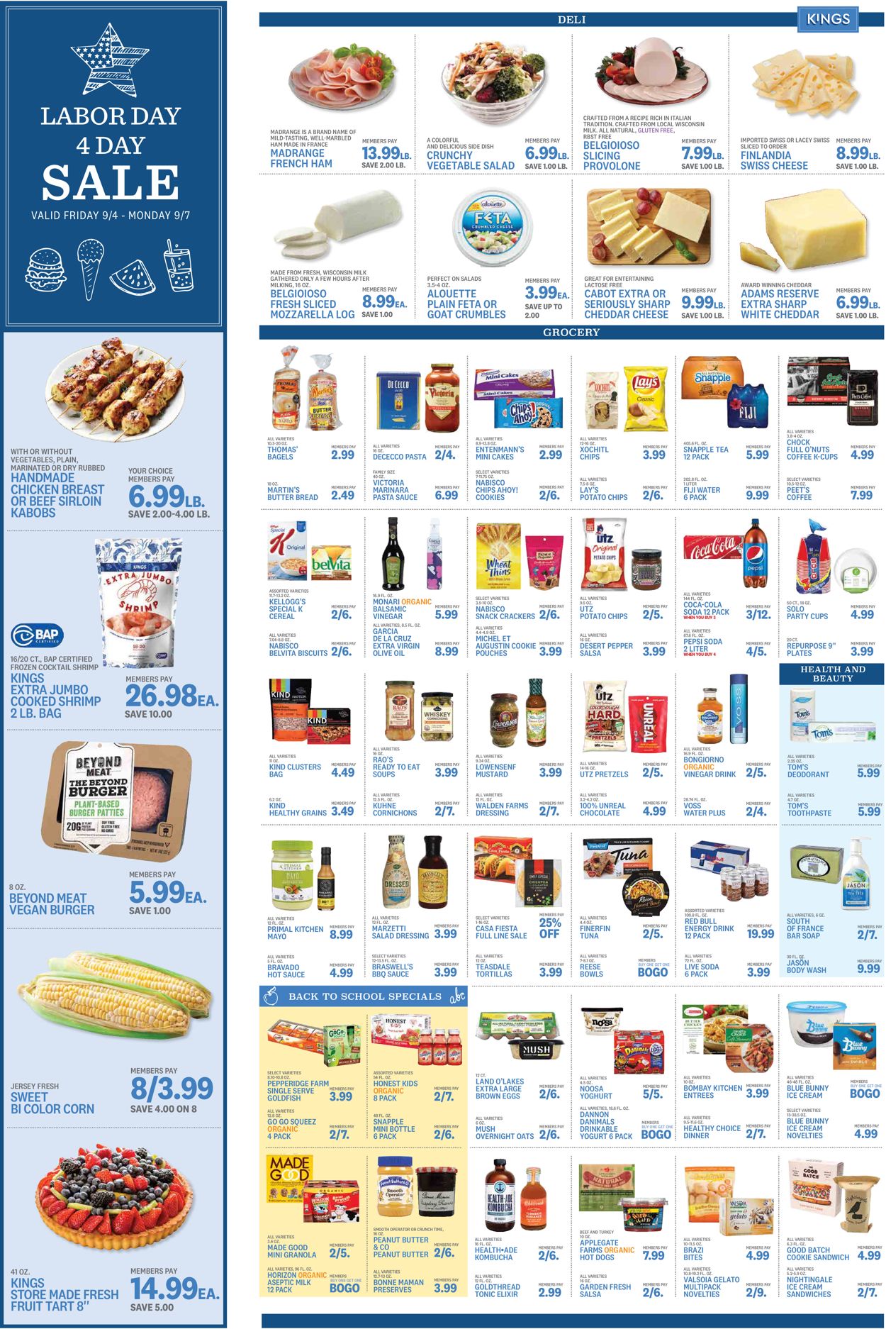 Kings Food Markets Weekly Ad Circular - valid 09/04-09/10/2020 (Page 2)