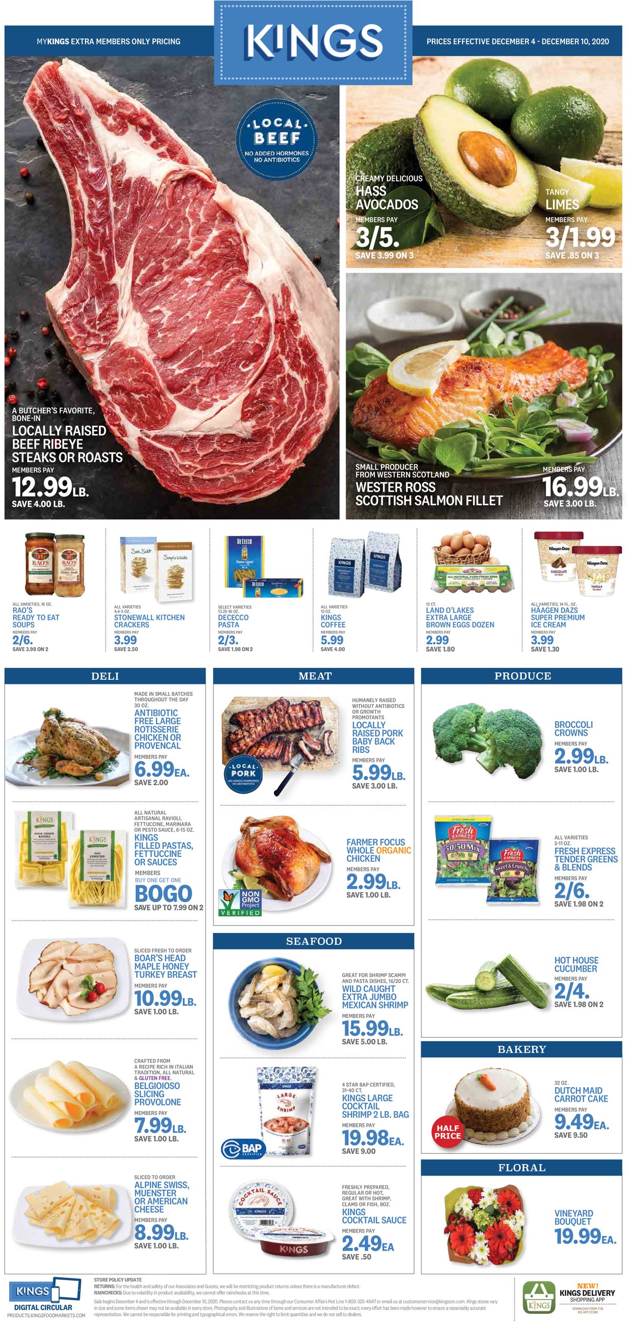 Kings Food Markets Weekly Ad Circular - valid 12/04-12/10/2020