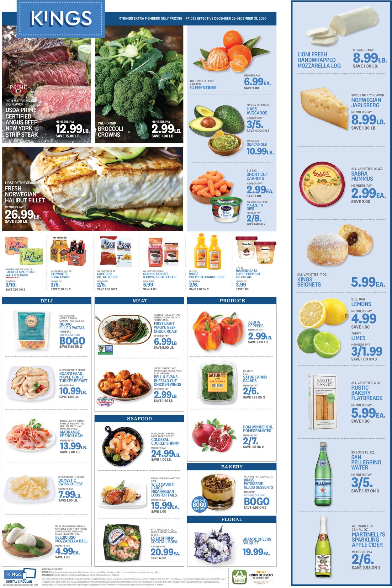 Kings Food Markets Weekly Ad Circular - valid 12/25-12/31/2020