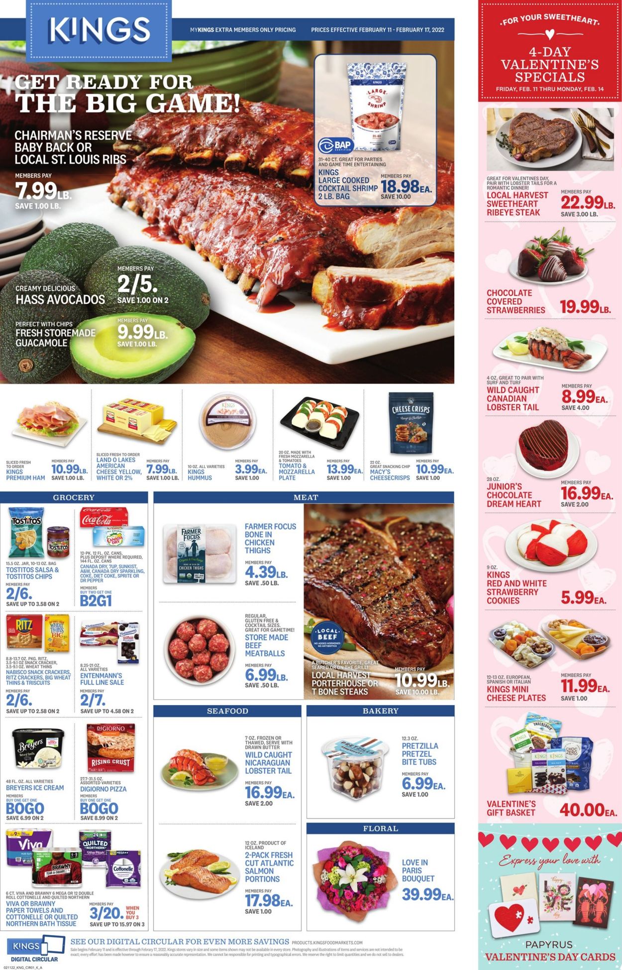 Kings Food Markets Weekly Ad Circular - valid 02/11-02/17/2022