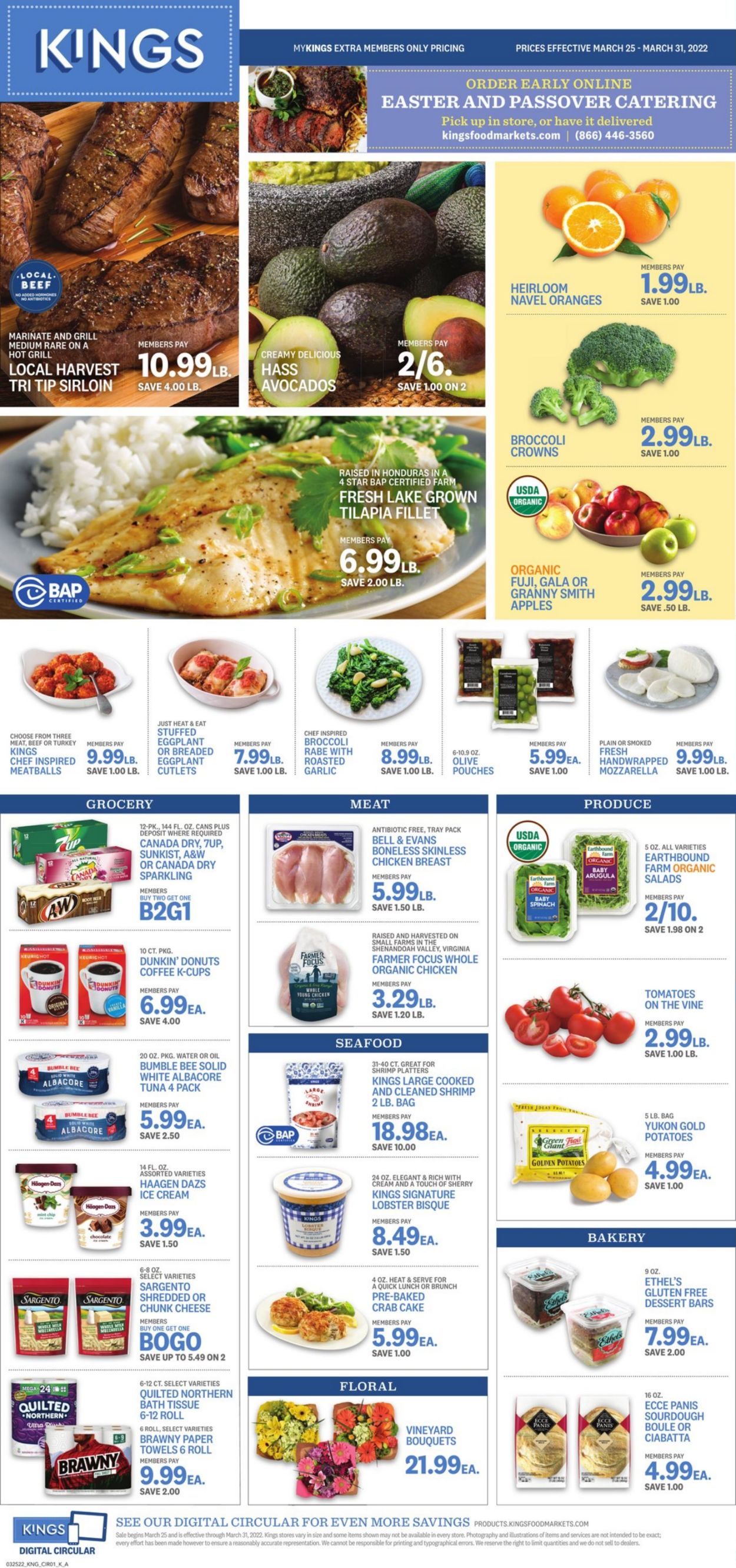 Kings Food Markets Weekly Ad Circular - valid 03/25-03/31/2022