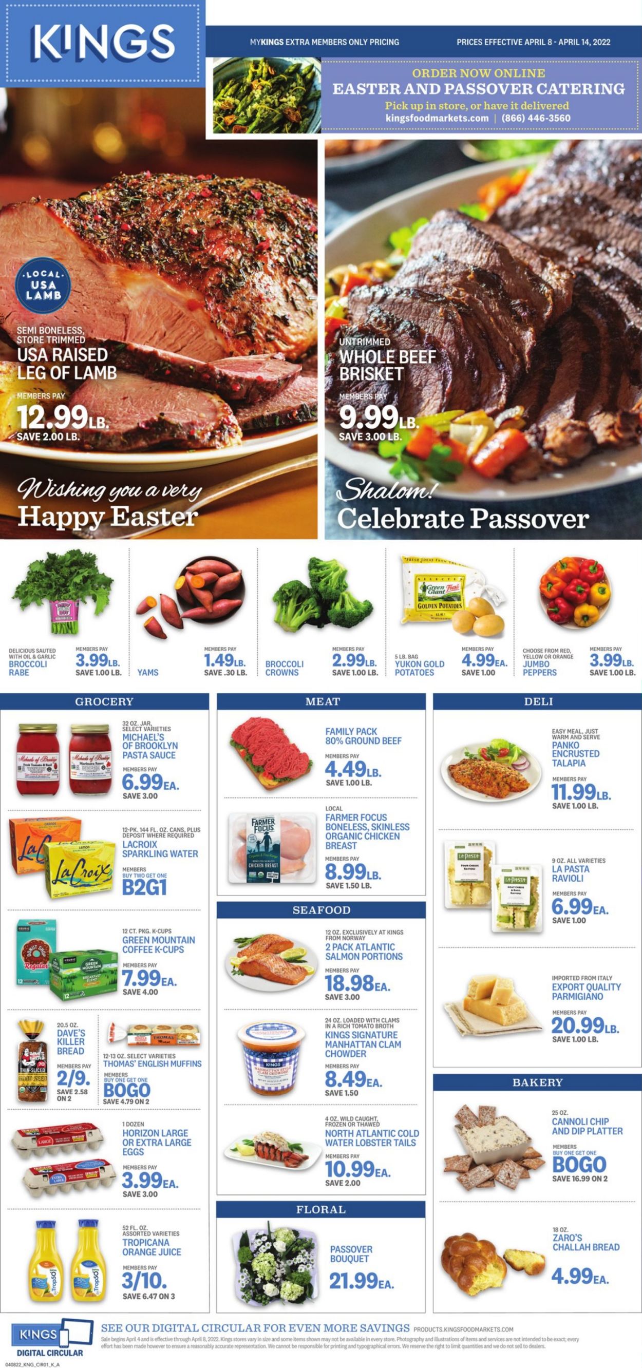Kings Food Markets Weekly Ad Circular - valid 04/08-04/14/2022