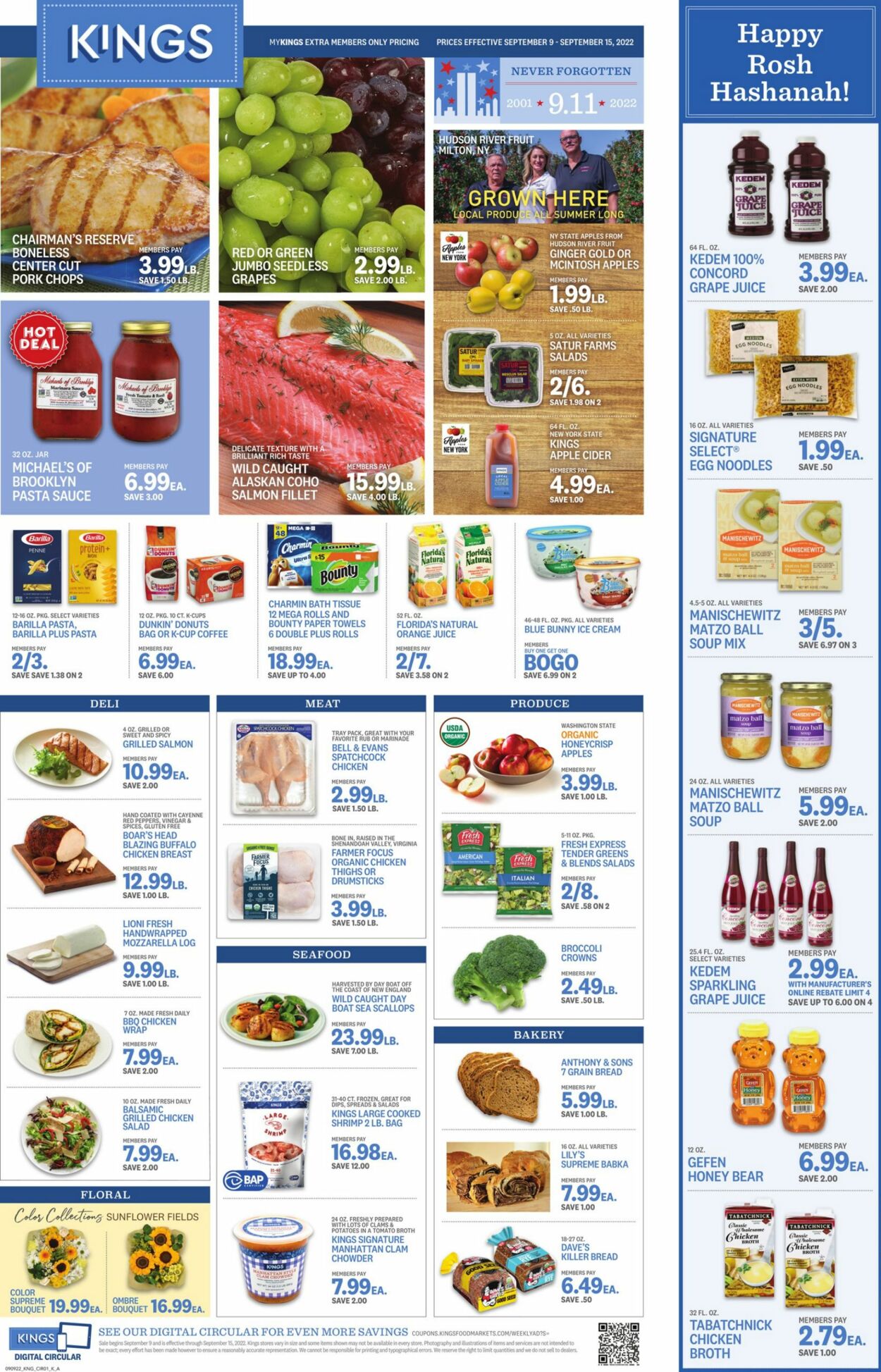 Kings Food Markets Weekly Ad Circular - valid 09/09-09/15/2022