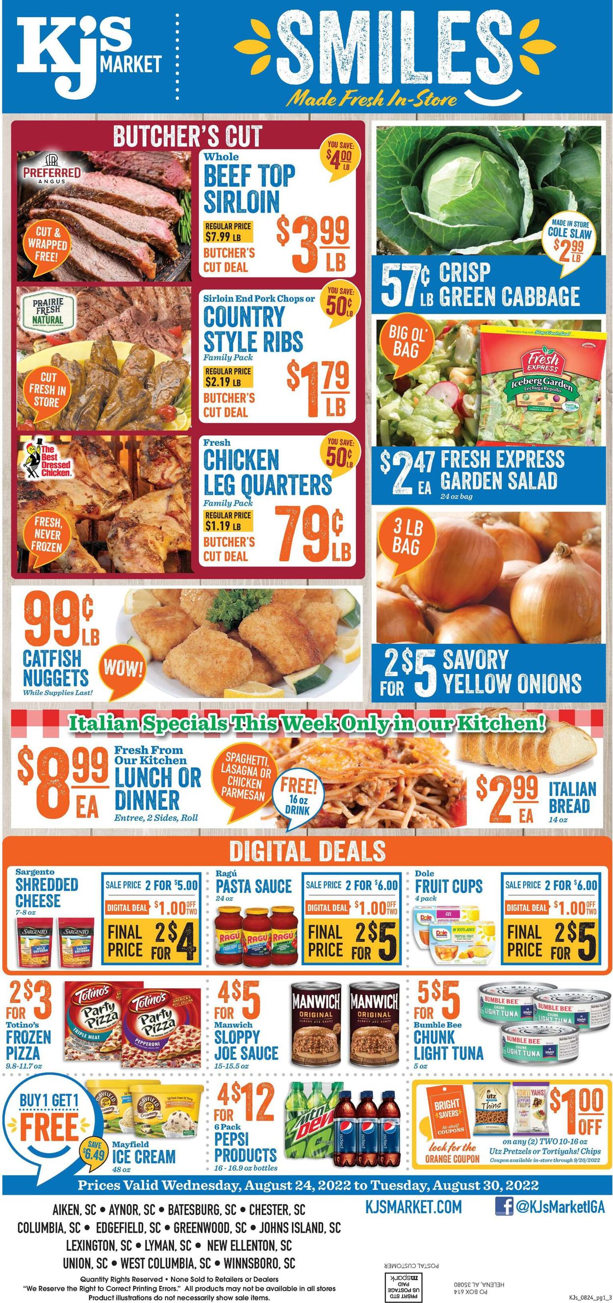 KJ´s Market Weekly Ad Circular - valid 08/24-08/30/2022