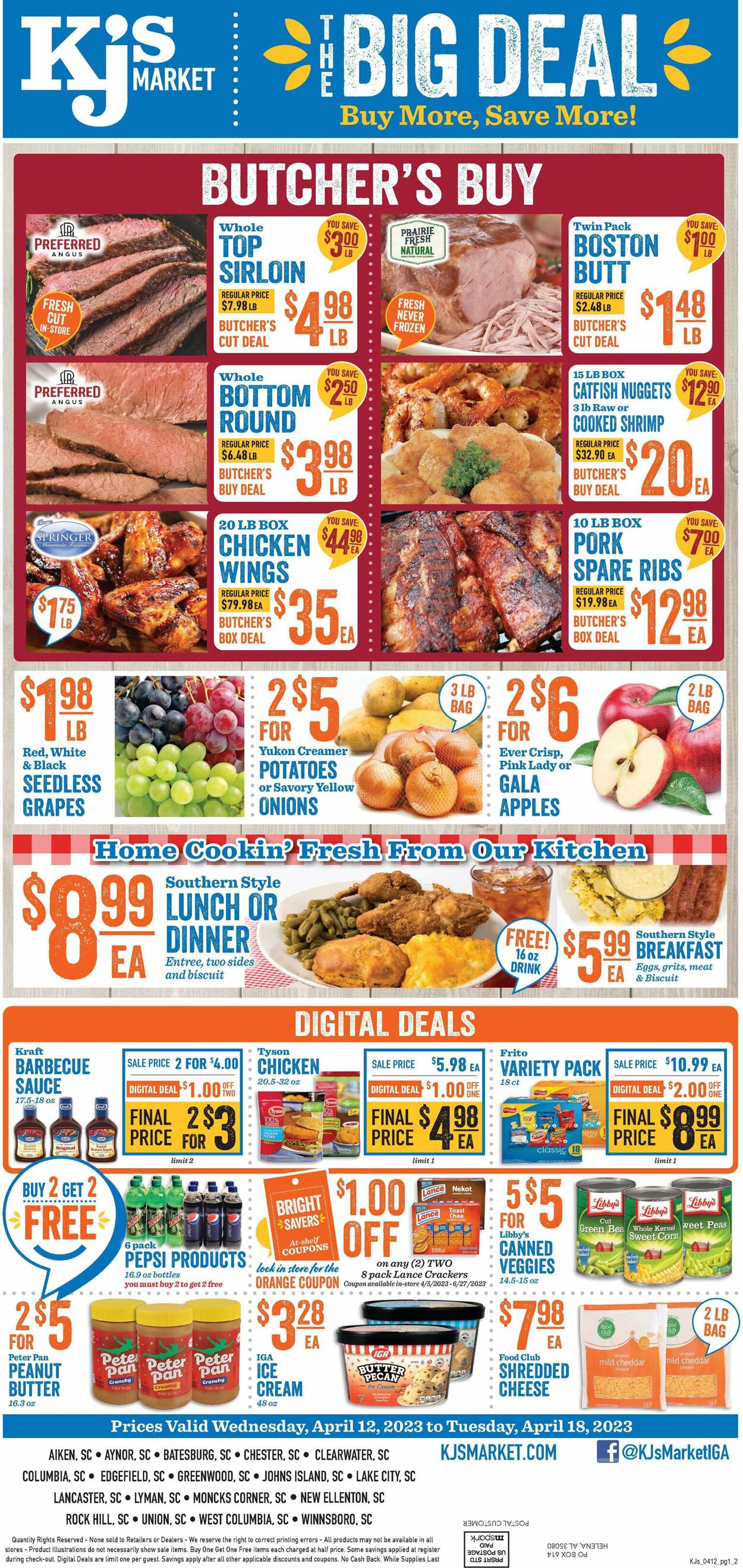 KJ´s Market Weekly Ad Circular - valid 04/12-04/18/2023