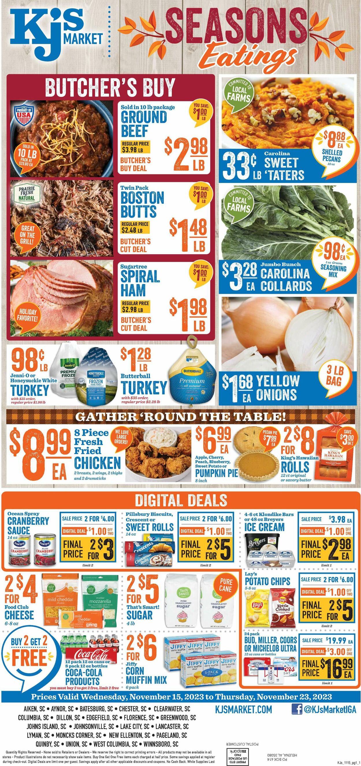 KJ´s Market Weekly Ad Circular - valid 11/15-11/23/2023