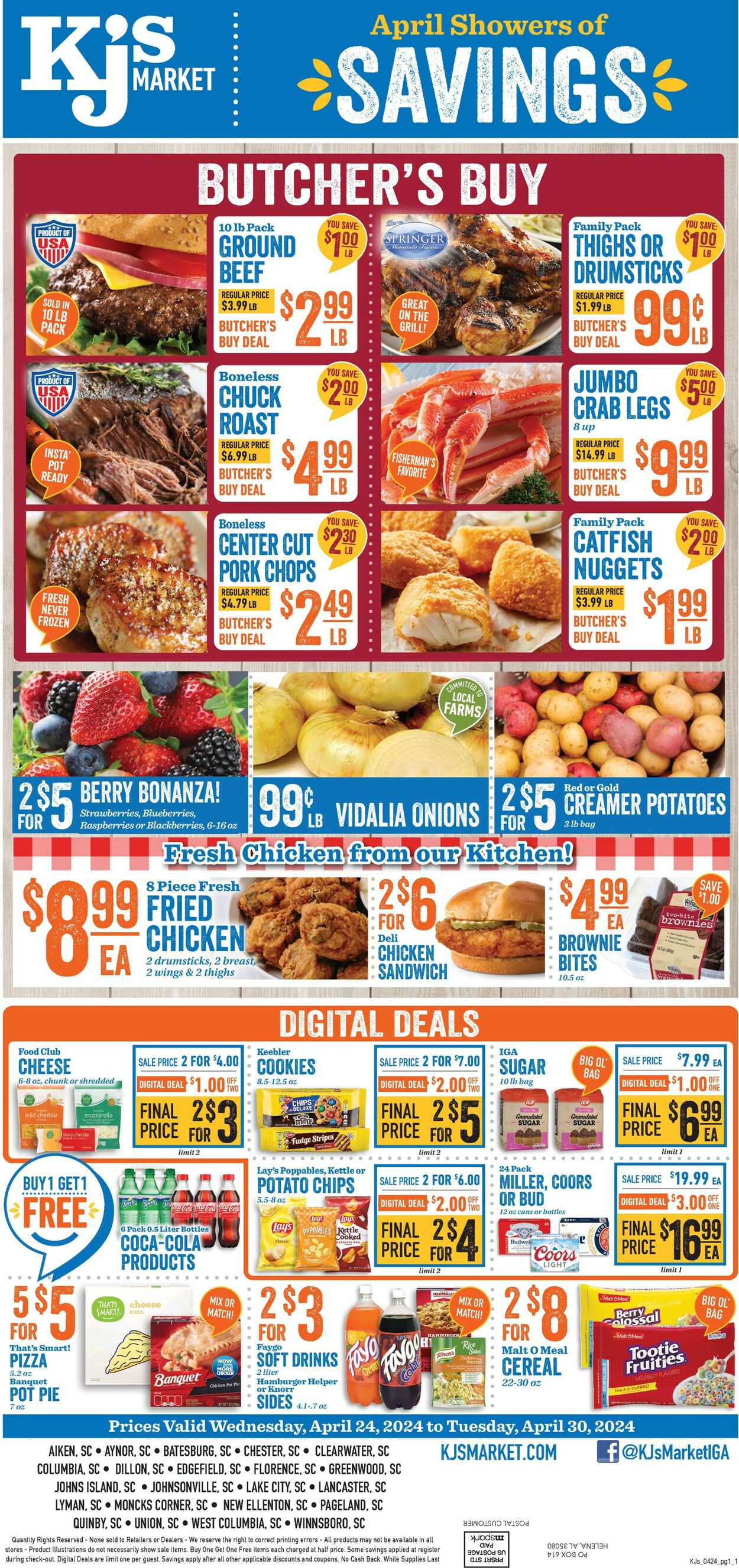 KJ´s Market Weekly Ad Circular - valid 04/24-04/30/2024