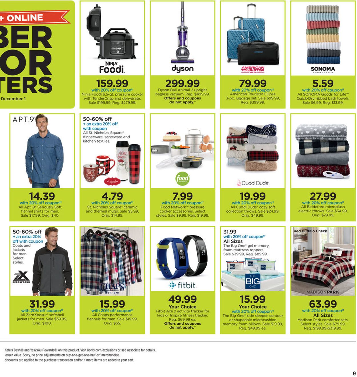 Kohl's - Cyber Days 2019 Weekly Ad Circular - valid 11/30-12/04/2019 (Page 9)