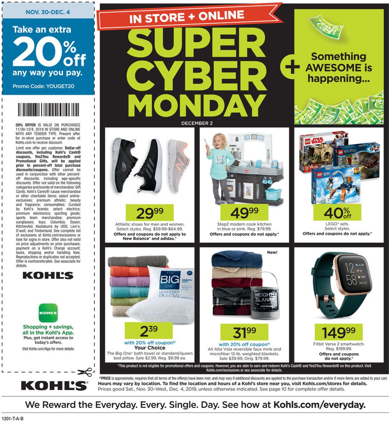 Kohl's - Cyber Days 2019 Weekly Ad Circular - valid 11/30-12/04/2019 (Page 32)