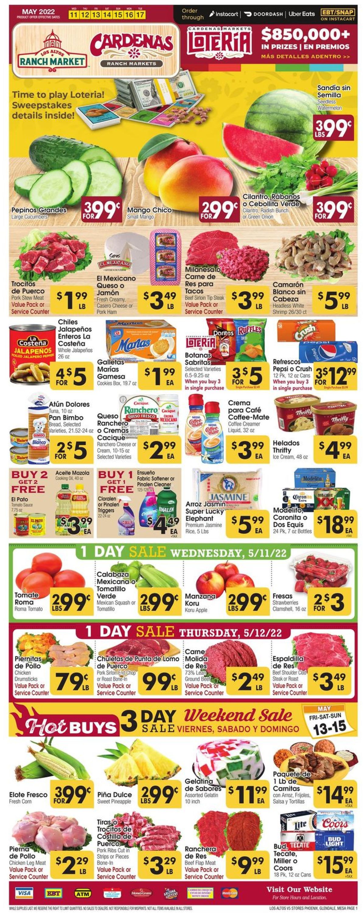 Los Altos Ranch Market Weekly Ad Circular - valid 05/11-05/17/2022
