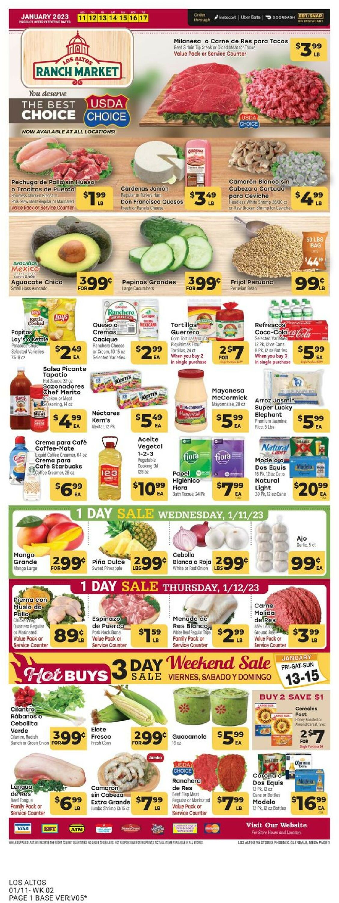 Los Altos Ranch Market Weekly Ad Circular - valid 01/11-01/17/2023