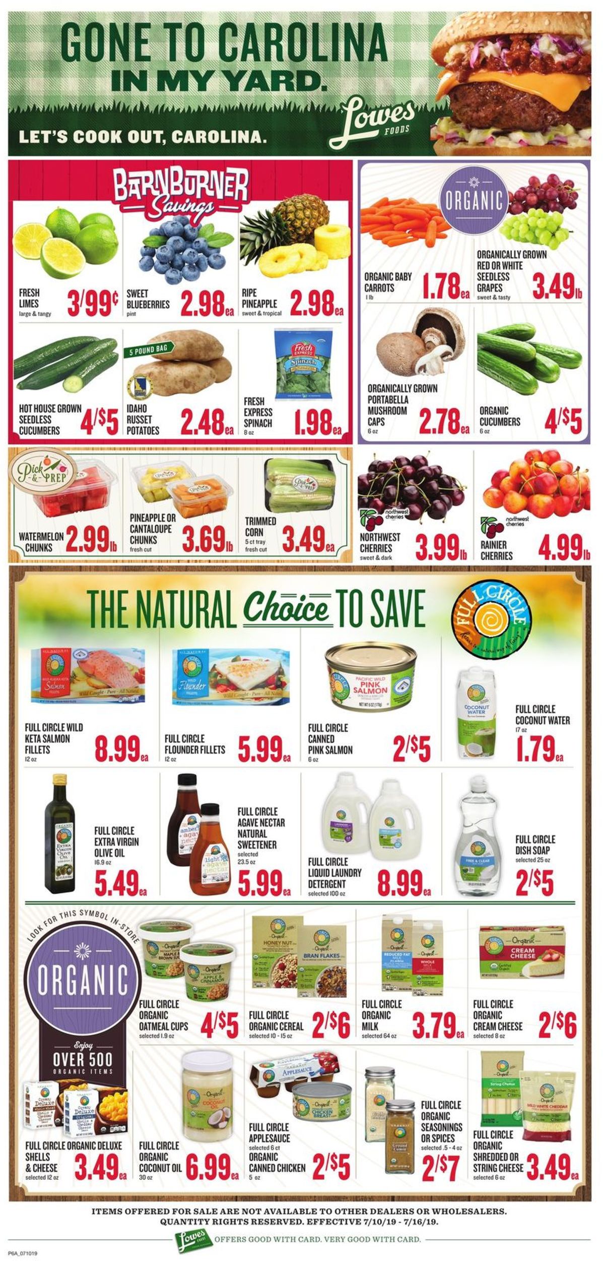 Lowes Foods Weekly Ad Circular - valid 07/10-07/16/2019 (Page 10)