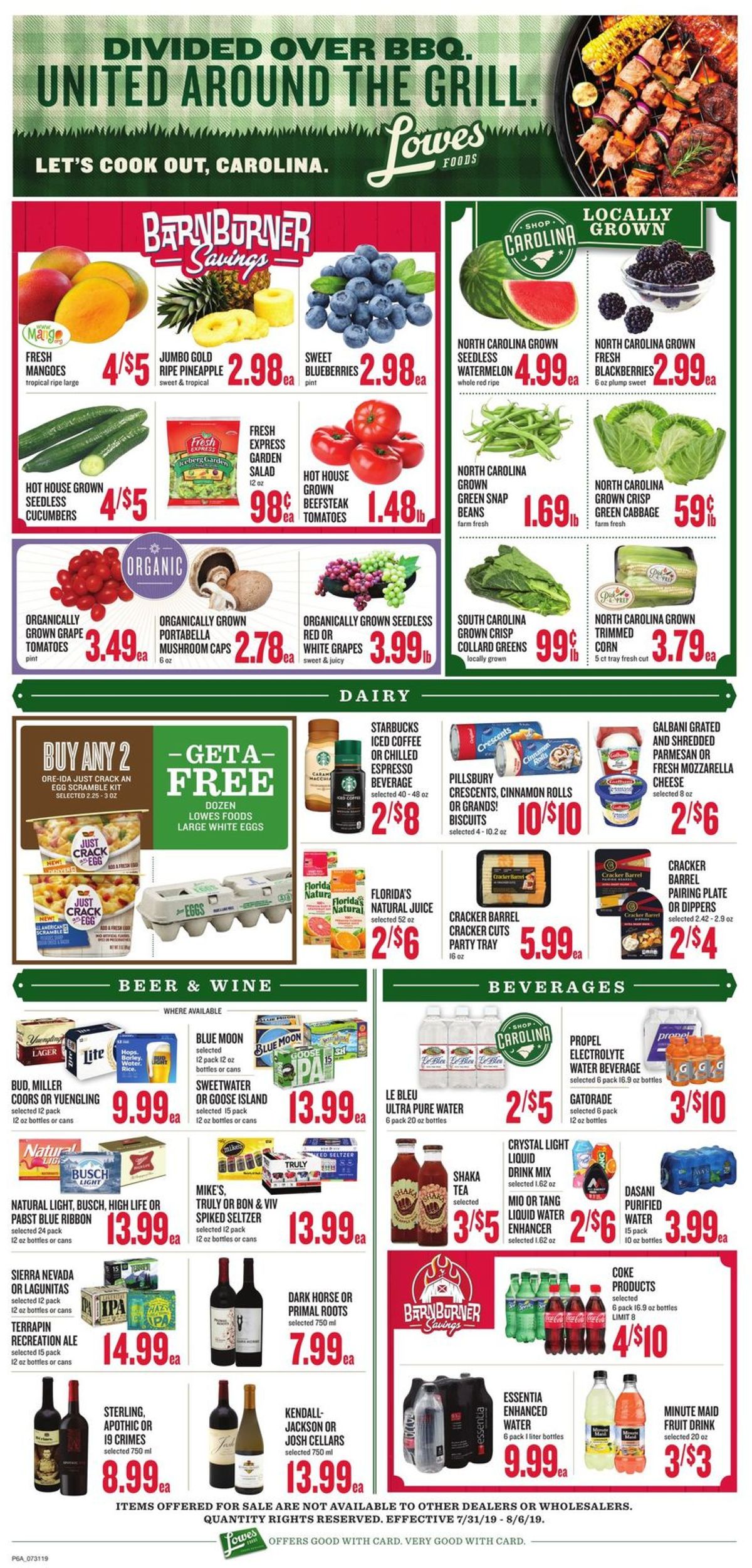 Lowes Foods Weekly Ad Circular - valid 07/31-08/06/2019 (Page 12)