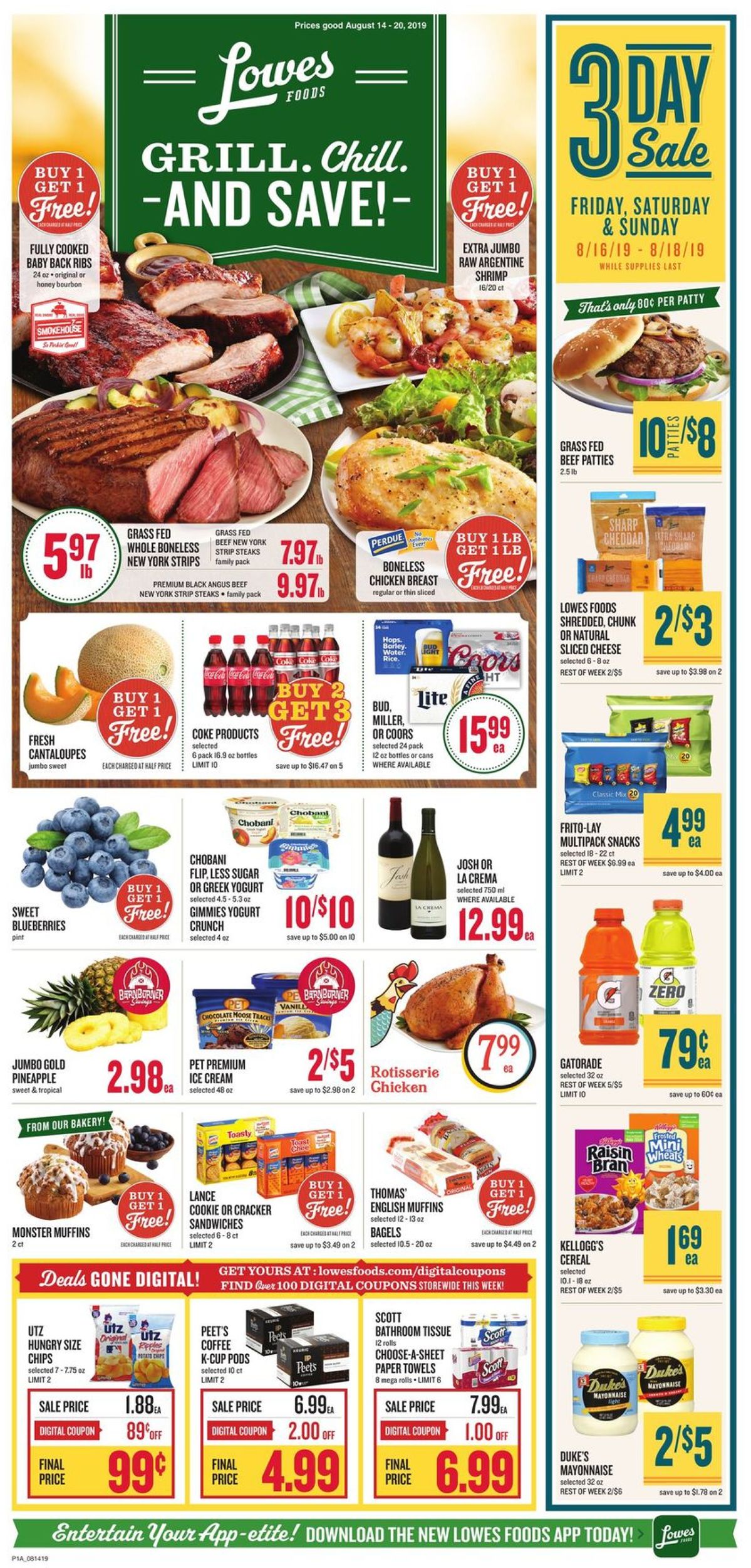Lowes Foods Weekly Ad Circular - valid 08/14-08/20/2019