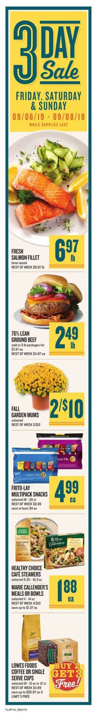 Lowes Foods Weekly Ad Circular - valid 09/04-09/10/2019