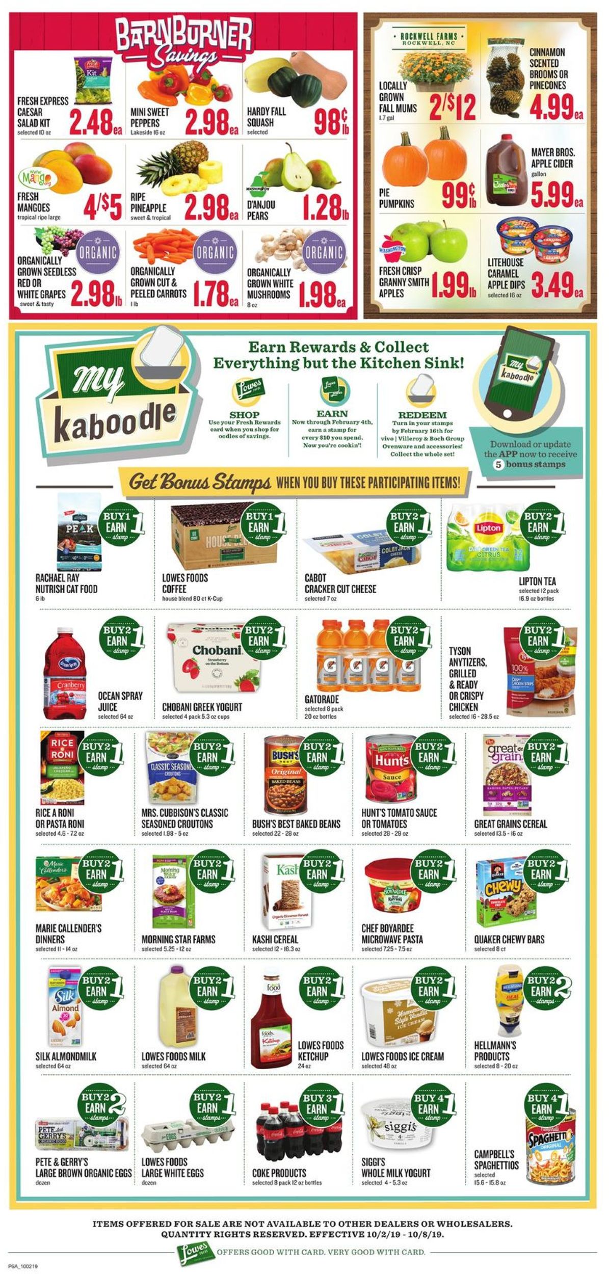 Lowes Foods Weekly Ad Circular - valid 10/02-10/08/2019 (Page 11)