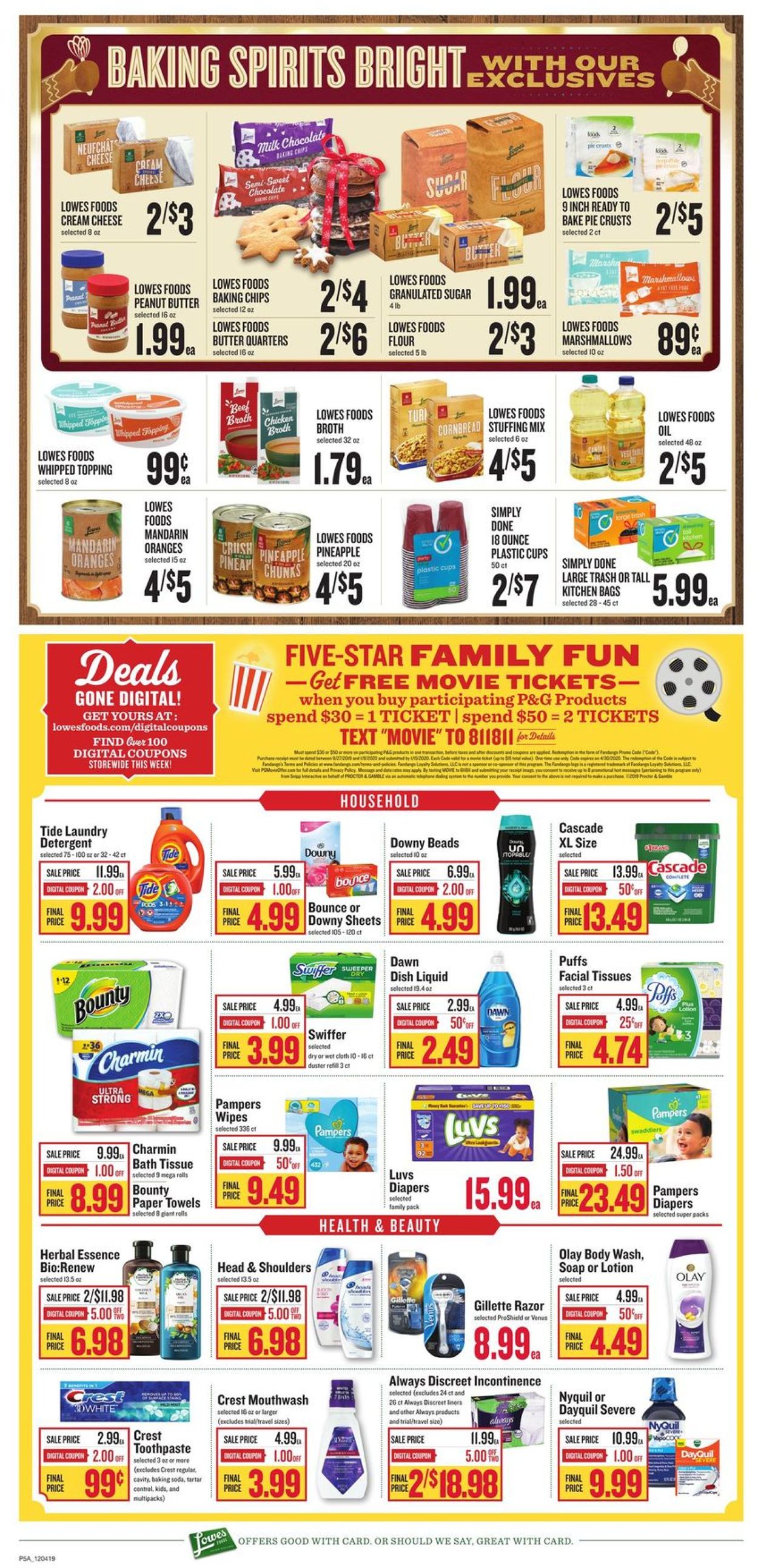 Lowes Foods - Holidays Ad 2019 Weekly Ad Circular - valid 12/04-12/10/2019 (Page 9)