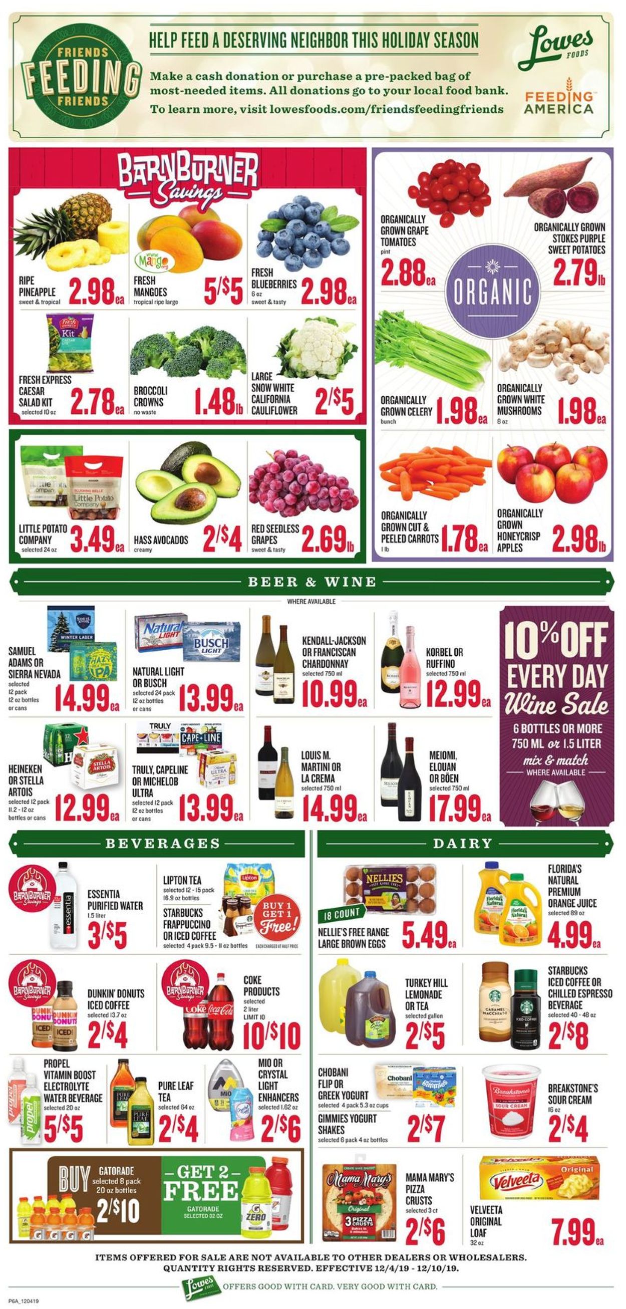 Lowes Foods - Holidays Ad 2019 Weekly Ad Circular - valid 12/04-12/10/2019 (Page 10)