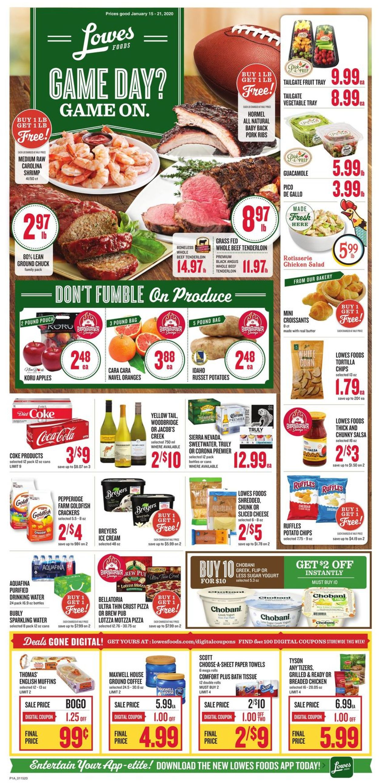 Lowes Foods Weekly Ad Circular - valid 01/15-01/21/2020