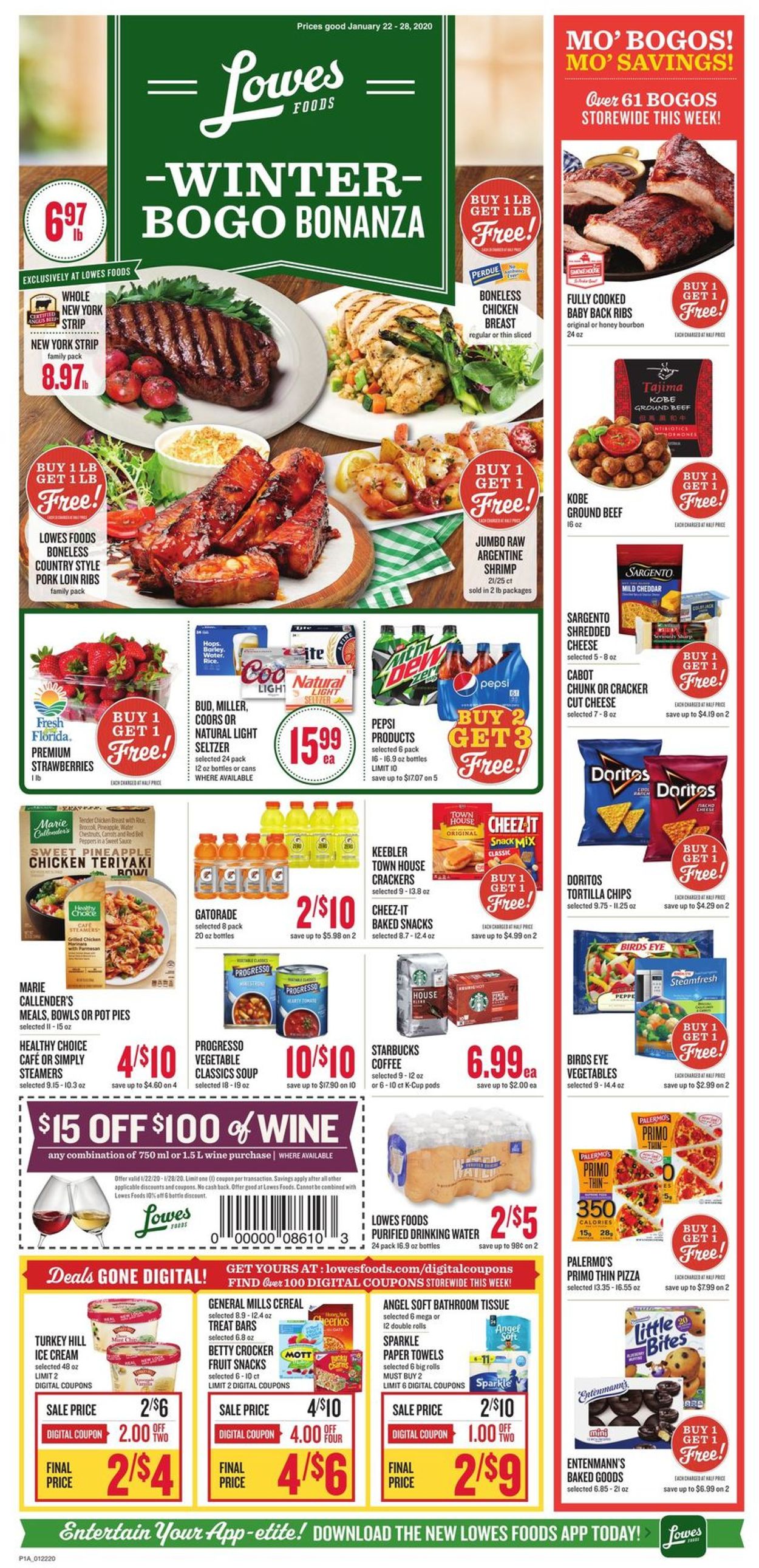Lowes Foods Weekly Ad Circular - valid 01/22-01/28/2020