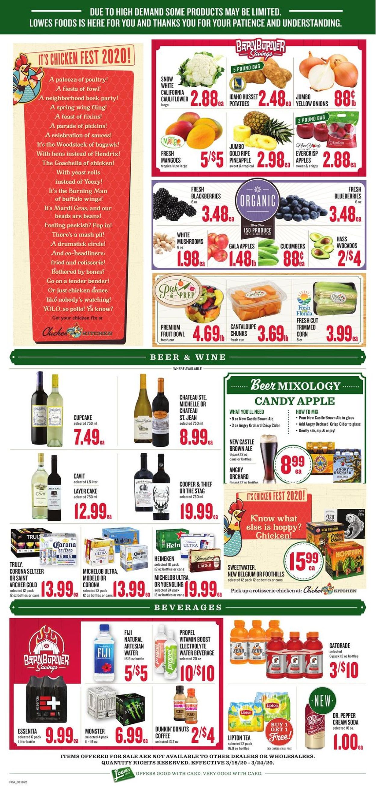 Lowes Foods Weekly Ad Circular - valid 03/18-03/24/2020 (Page 6)