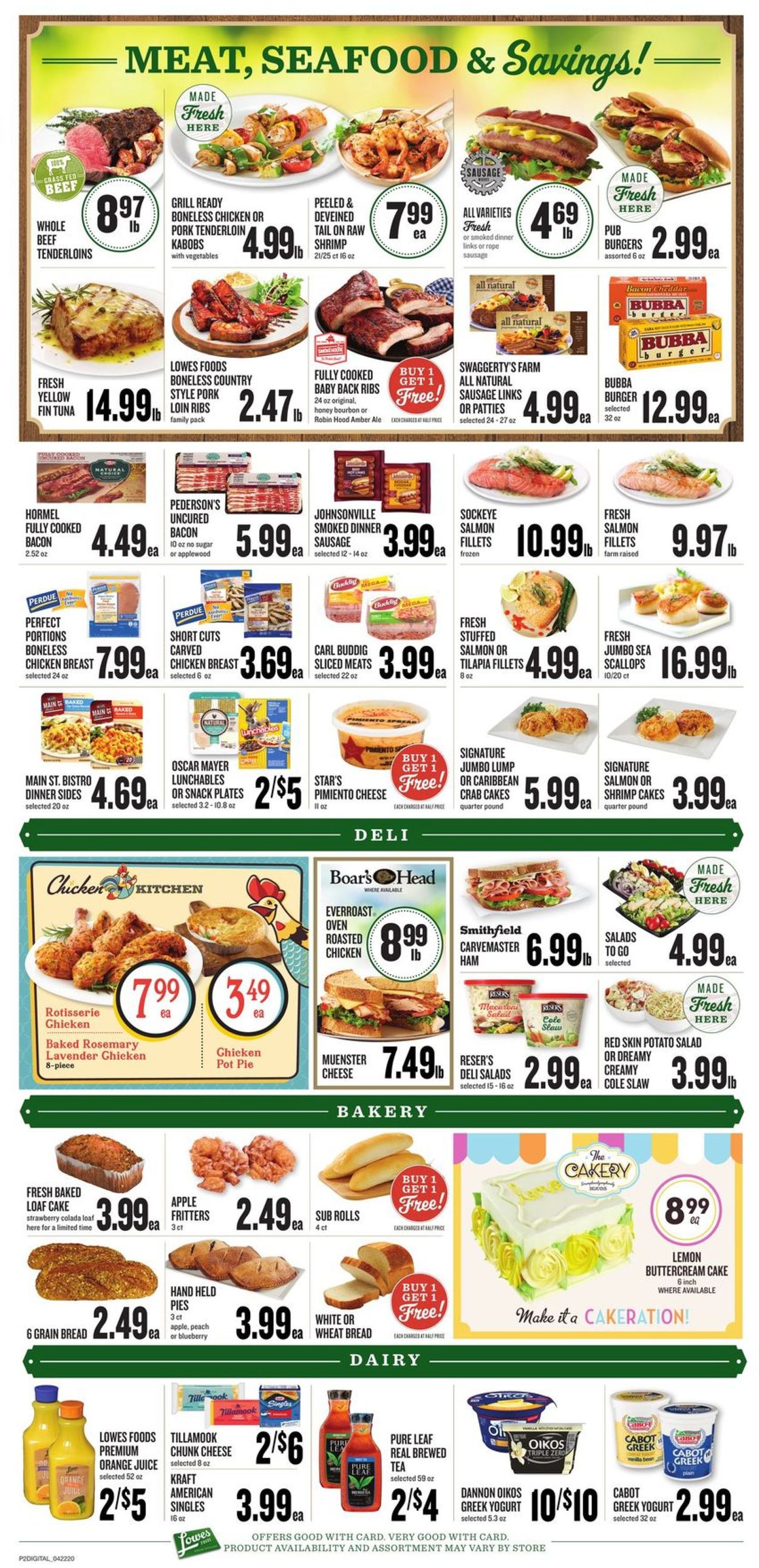 Lowes Foods Weekly Ad Circular - valid 04/22-04/28/2020 (Page 2)